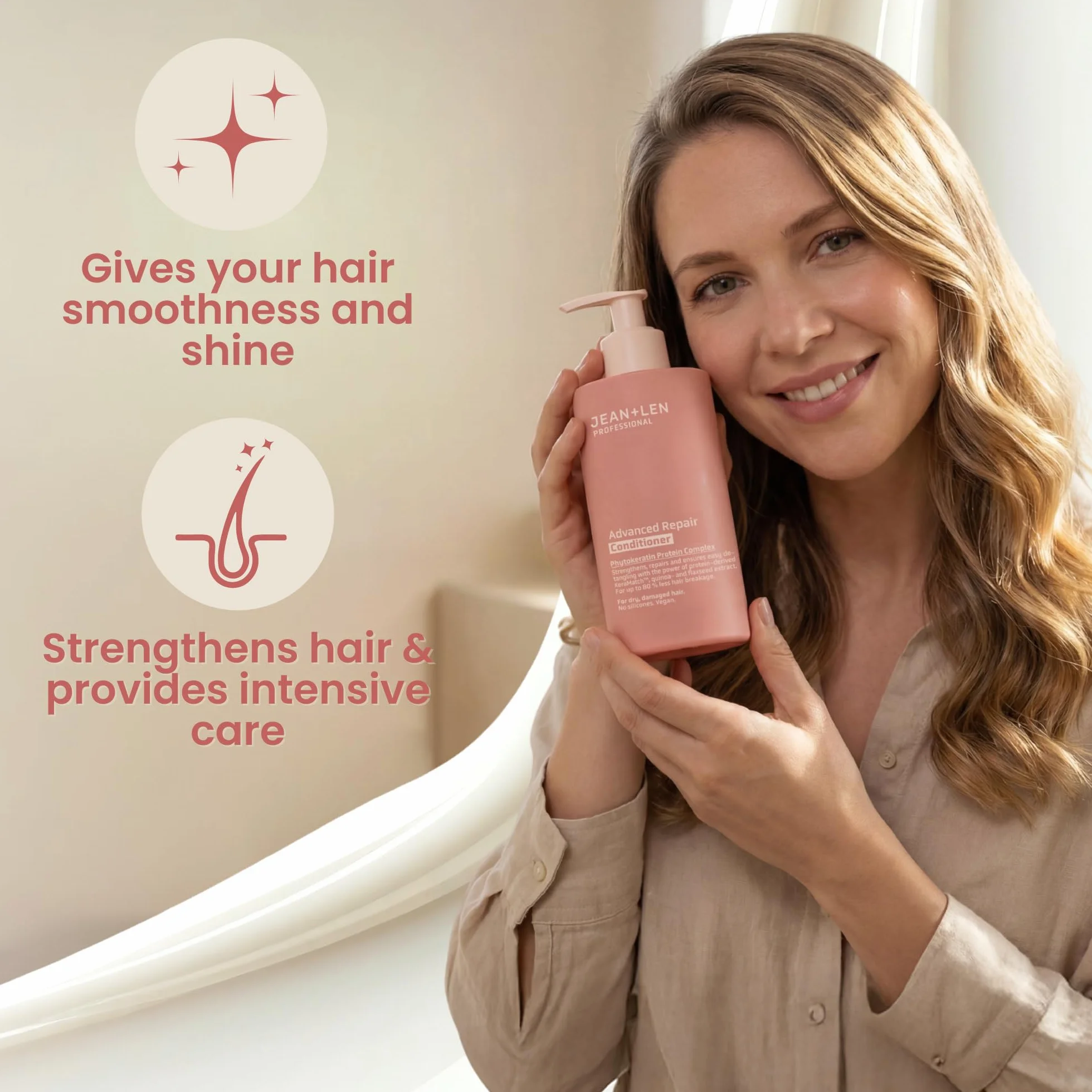 Jean & Len Conditioner Professional Advanced Repair après-shampooing réparateur cheveux secs abîmés 300 ml