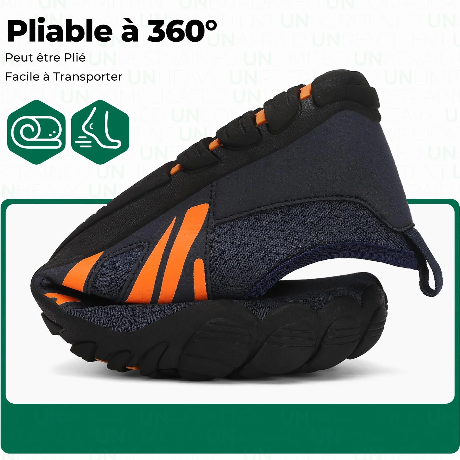 SAGUARO Chaussures Barefoot Homme Chaussures d'eau Séchage Rapide Respirantes Antidérapant GR.39-48