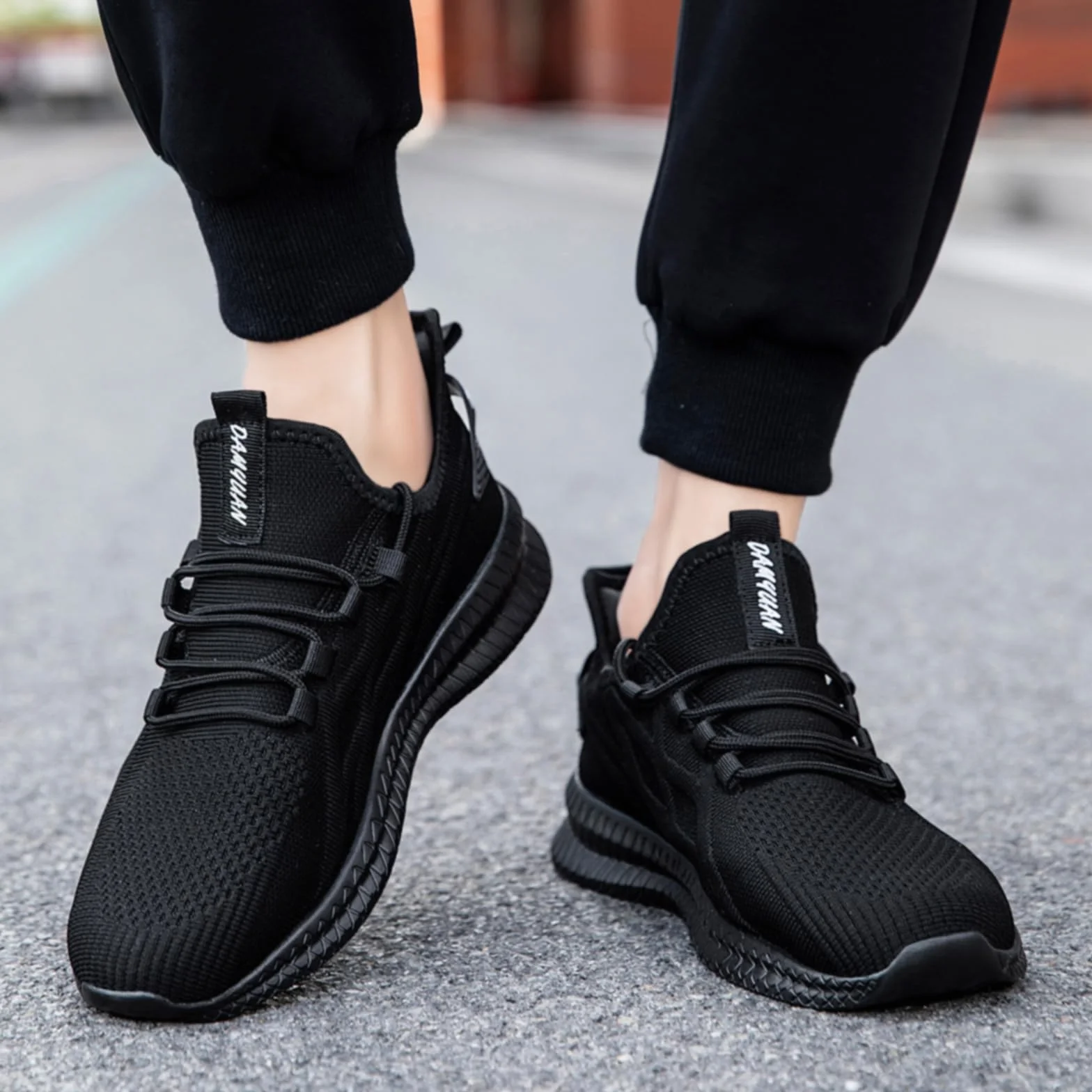 Oltyutc Baskets Hommes Chaussures De Course sur Route Sneaker Gym Athlétique Respirant Sports De Plein Air Jogging Léger Confortable