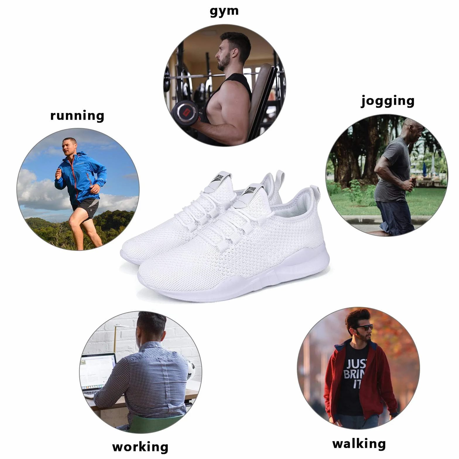 Chaussures de Sport Homme Tennis Légères Confortables Running