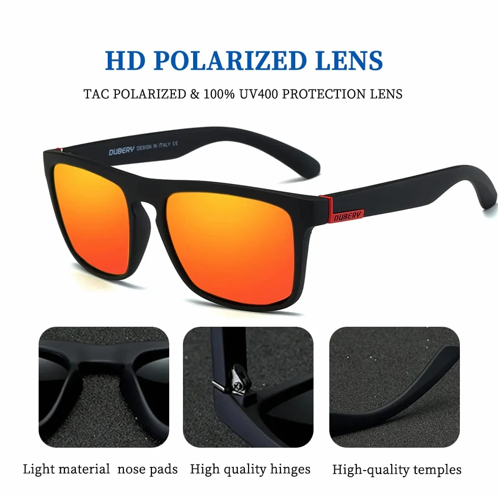 Lunettes polarisées homme femme conduite cyclisme pêche rétro protection UV