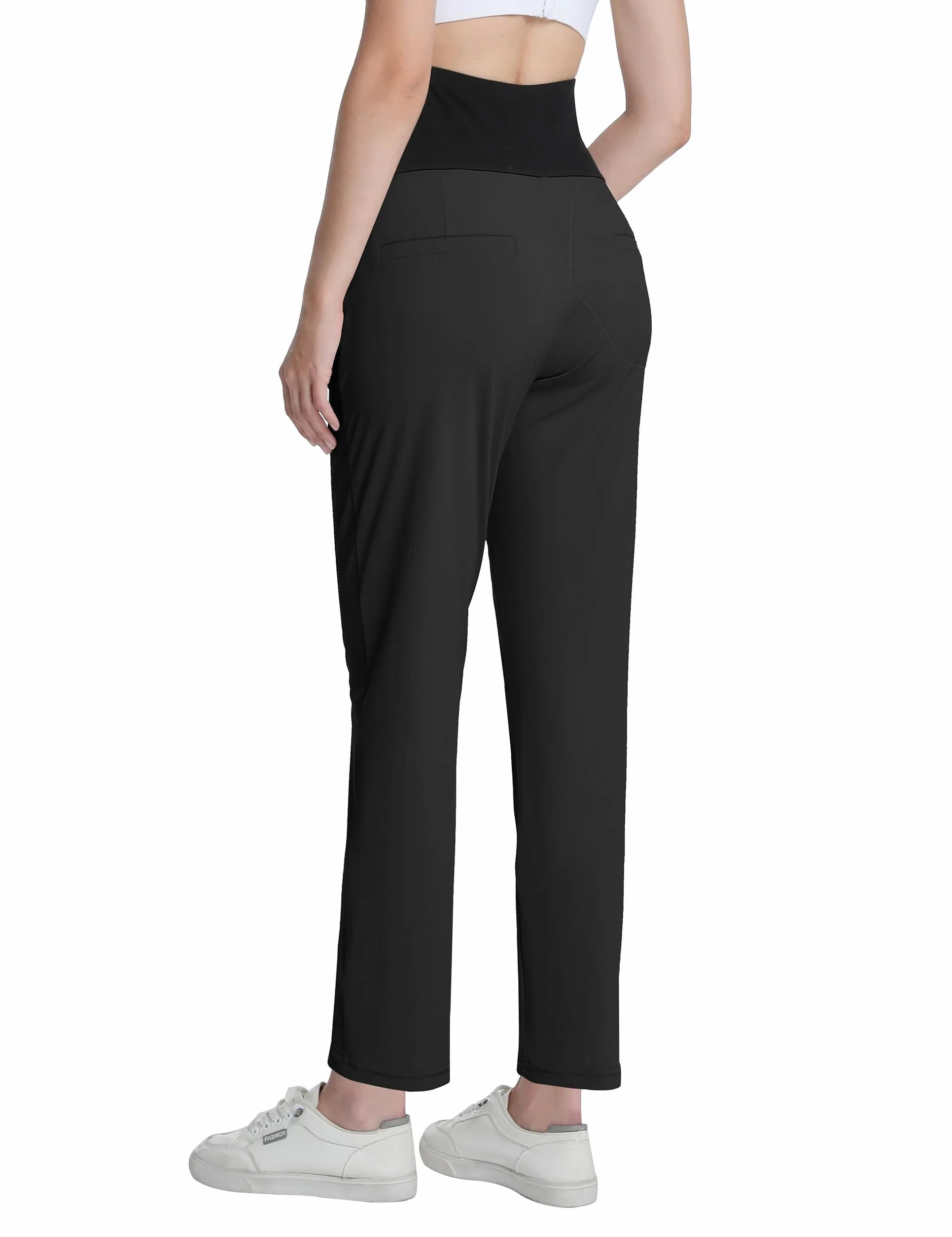 Pantalon de Grossesse Taille Haute Extensible avec Poches