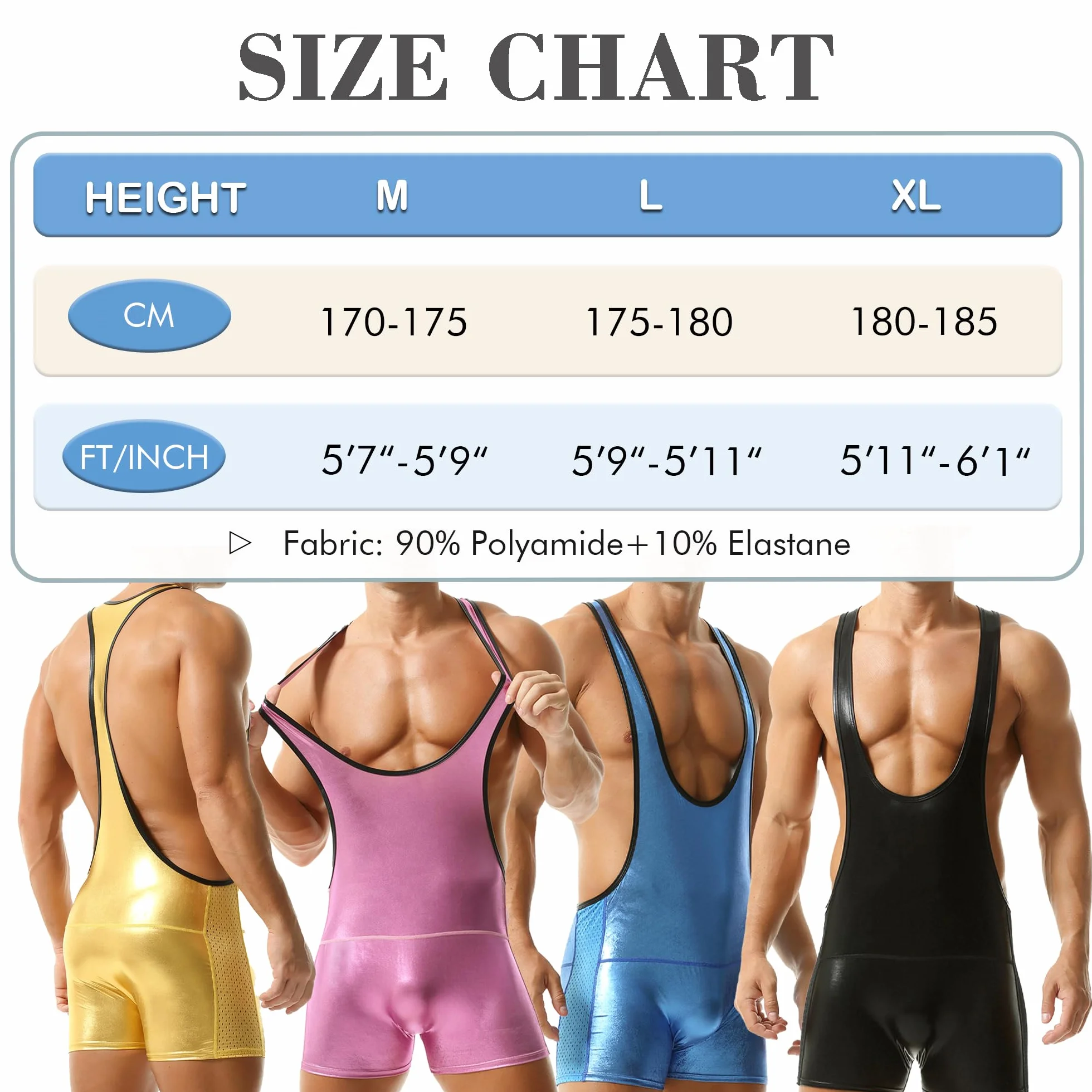 QiaTi Athletic Supporters - Combinaison de lutte pour homme