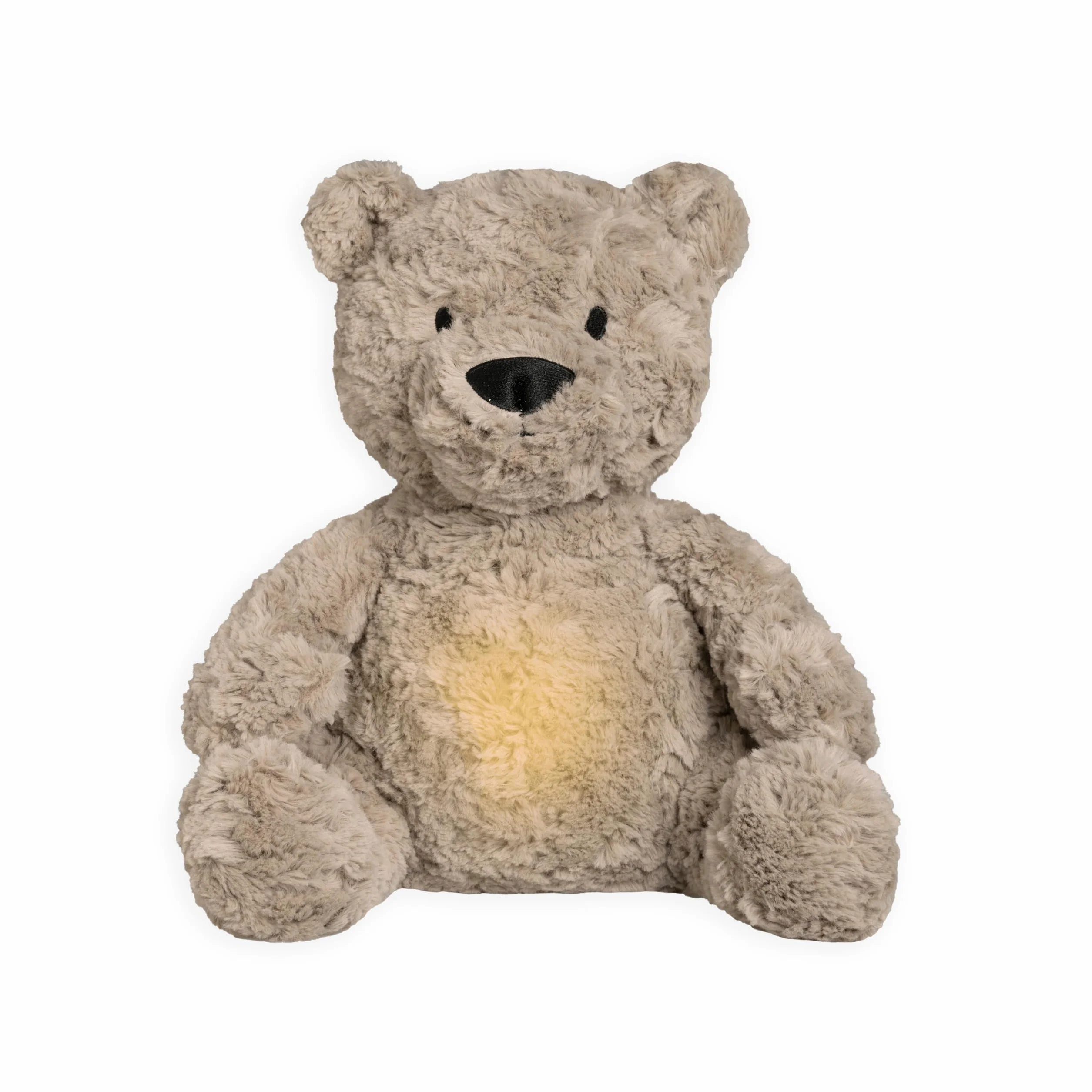 Baby's Only Ours en peluche avec entraîneur de sommeil musical et veilleuse bébé bruit blanc taupe