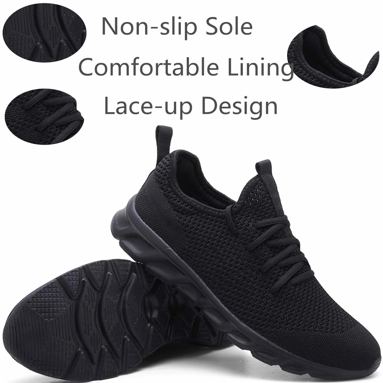 Chaussure de Running Homme Sport Fitness Sneakers Mesh Gym Outdoor Trail Tennis Training Jogging