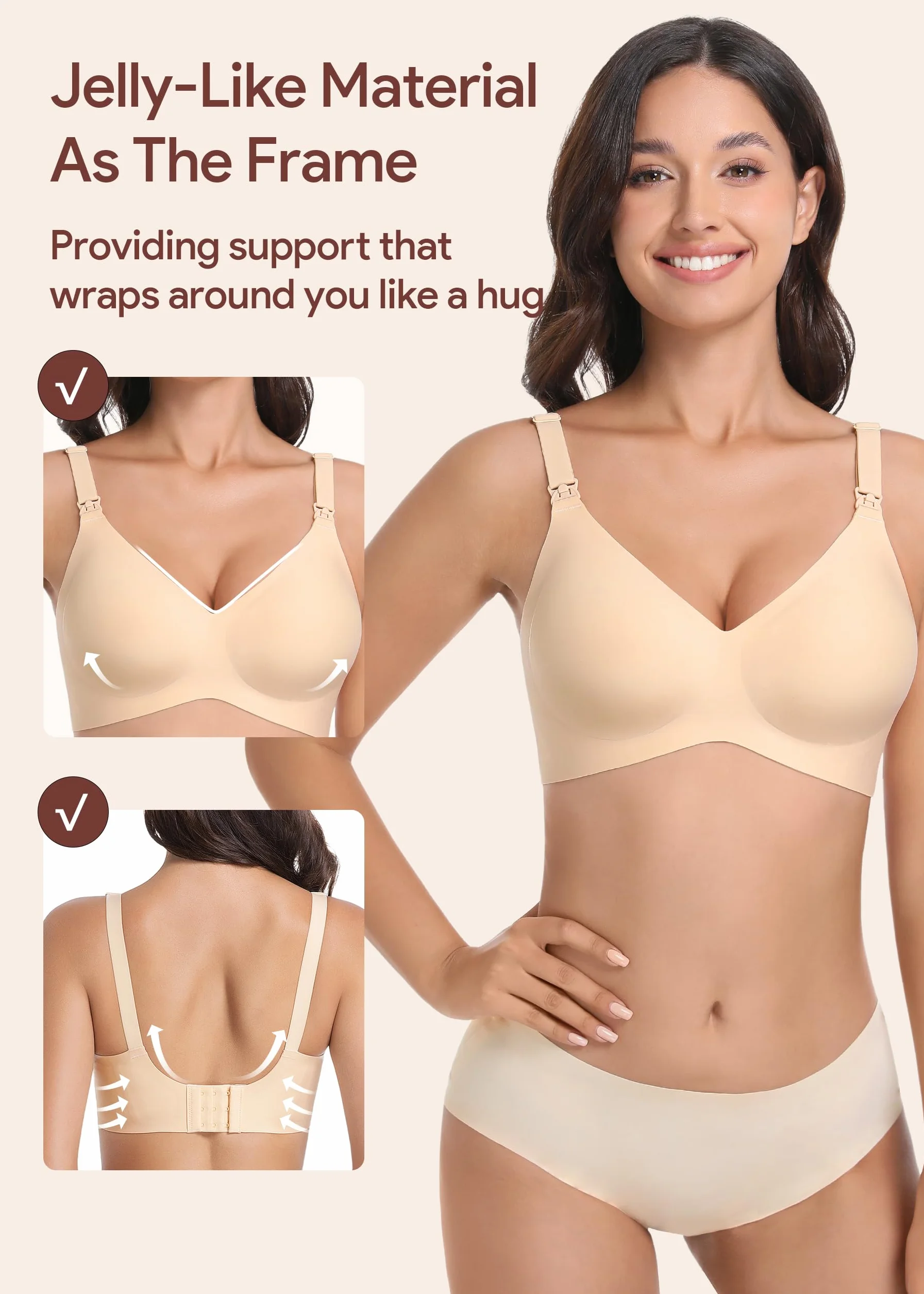 Soutien-Gorge Allaitement sans Armature Confort Grossesse Sommeil