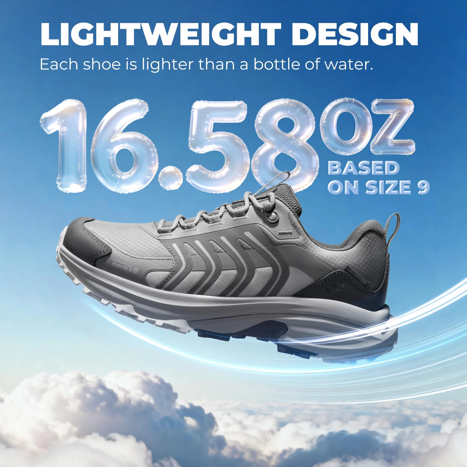 NORTIV 8 Chaussures De Randonnée Imperméables pour Hommes Légères Plein Air