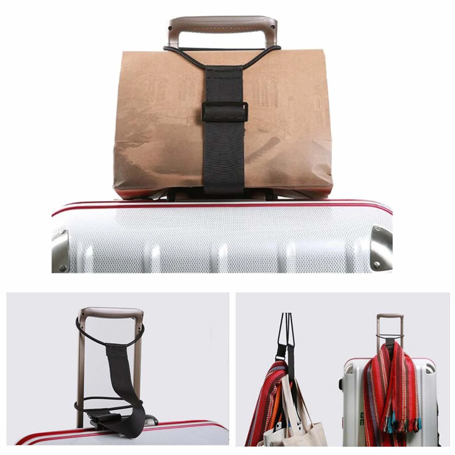 Sangle Elastique pour Bagage, Sangle de Valise Sécurisée, Accessoires Multifonctionnels (2 pièces)