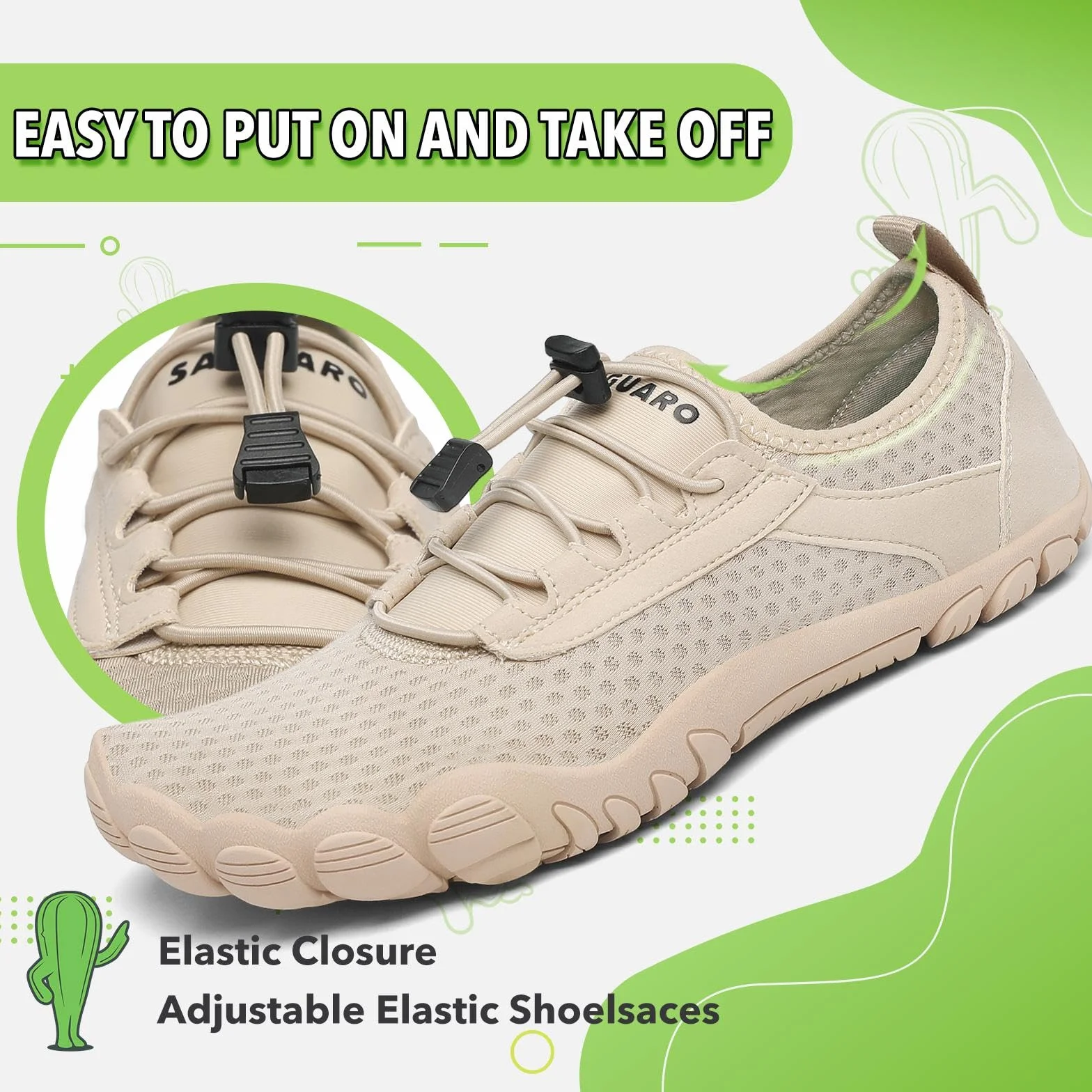 SAGUARO Chaussures Aquatiques Séchage Rapide Chaussons Plage Bain GR.36-48