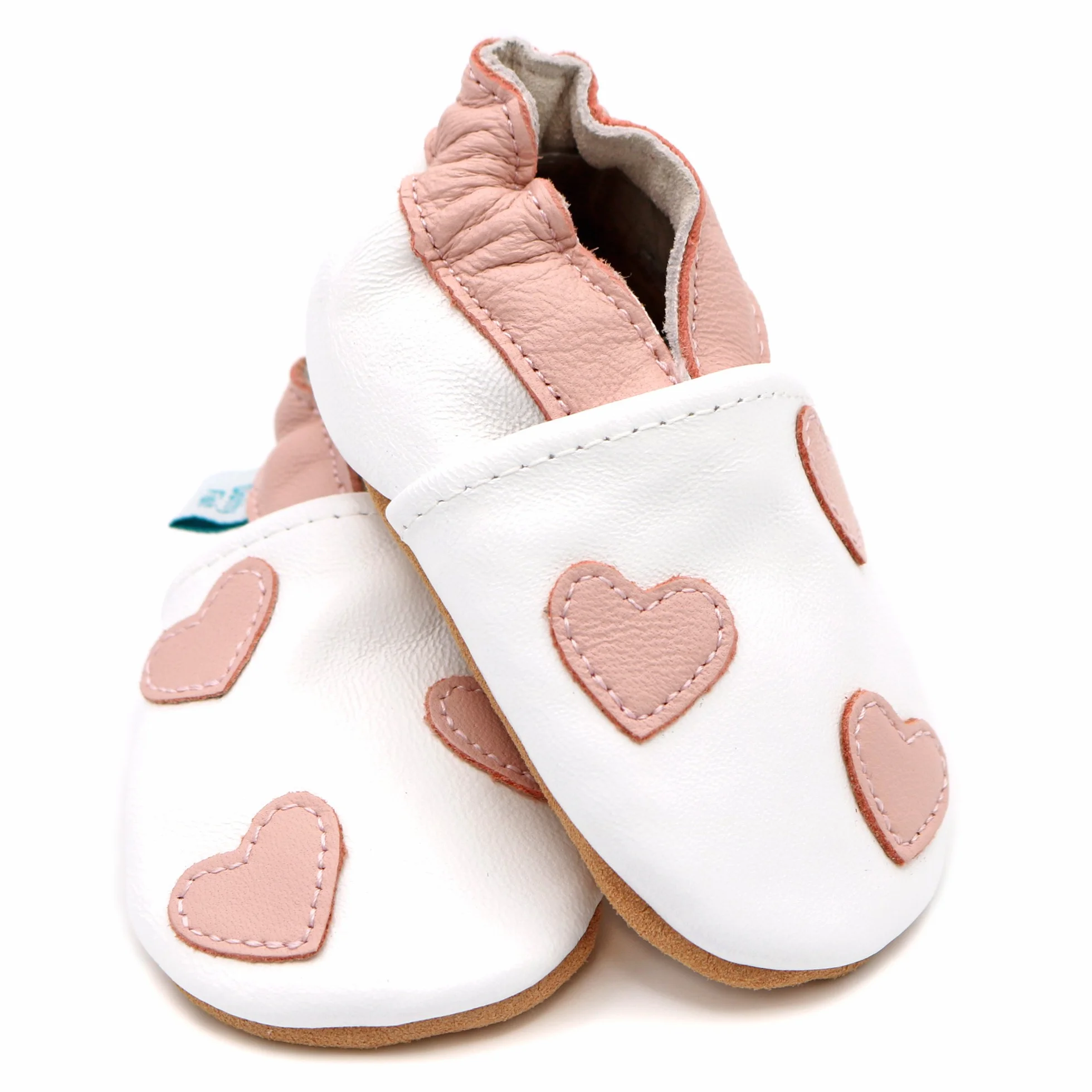 Dotty Fish Chaussures Bébé Premiers Pas Cuir Souple Antidérapantes 0-5 Ans