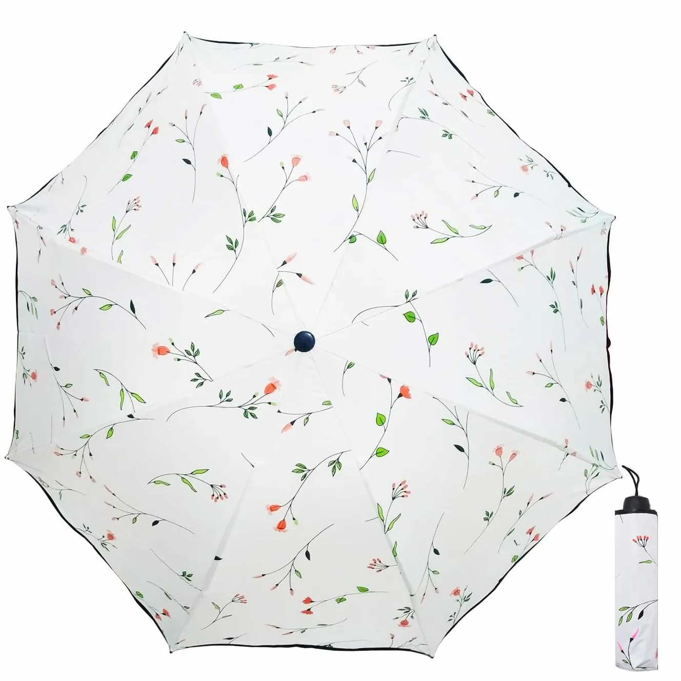 Ombrelle Parapluie Pliant UV Compact Protection Vent Voyage Résistant à l'Eau
