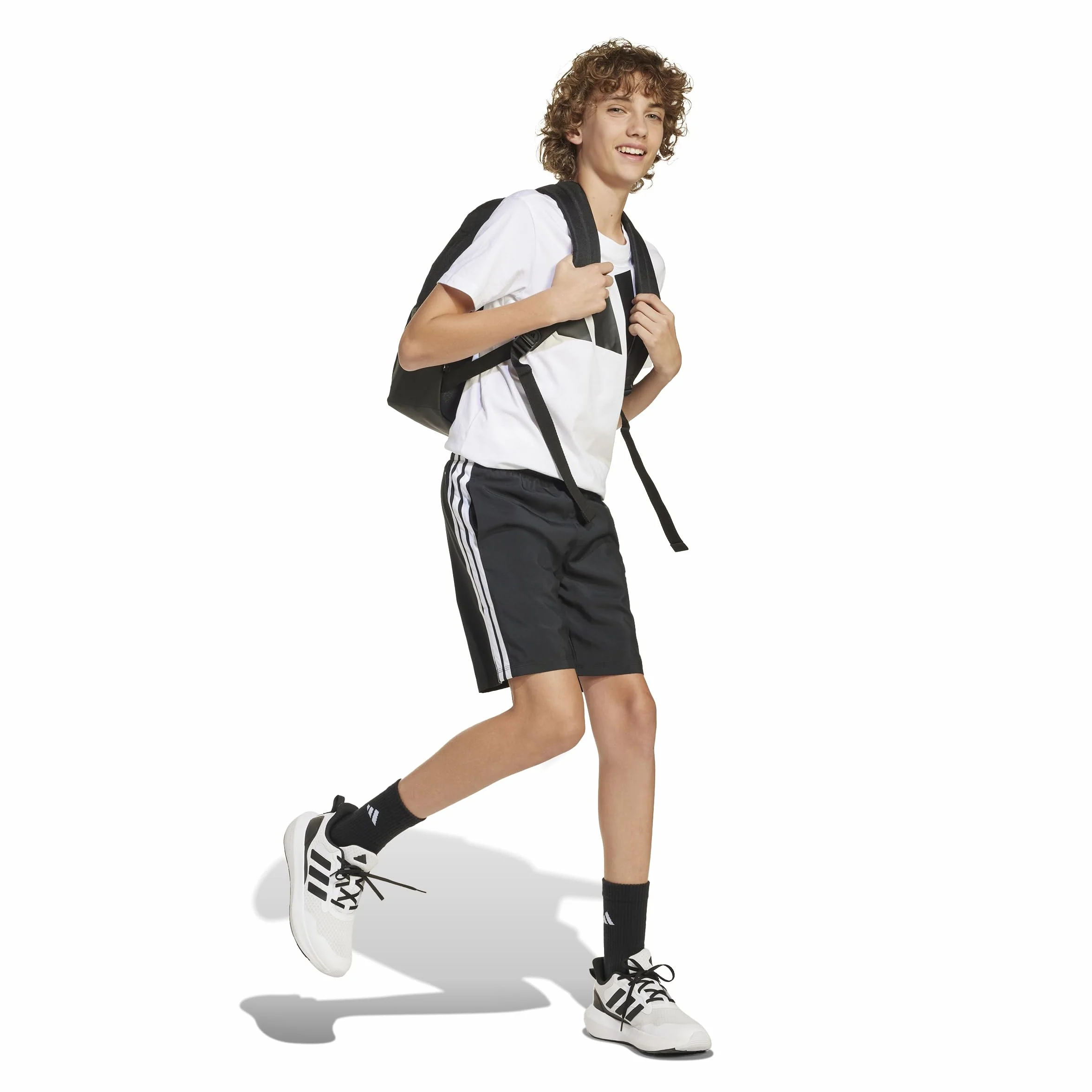 Adidas Essentials Climacool Stripes Short Hybride Mixte Enfant
