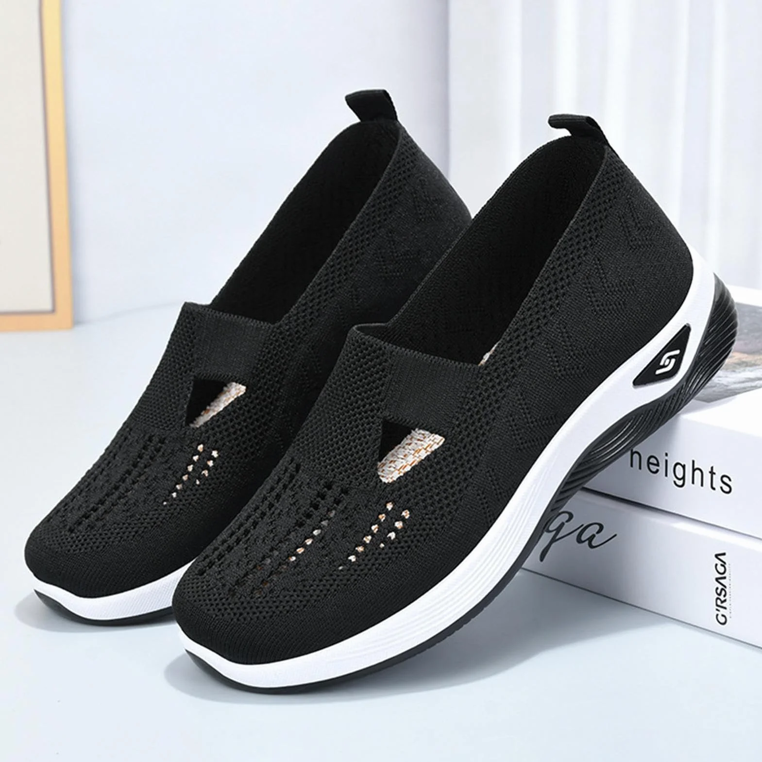 Chaussures orthopédiques Femme sans Lacets Mains Libres Randonnée Plein air