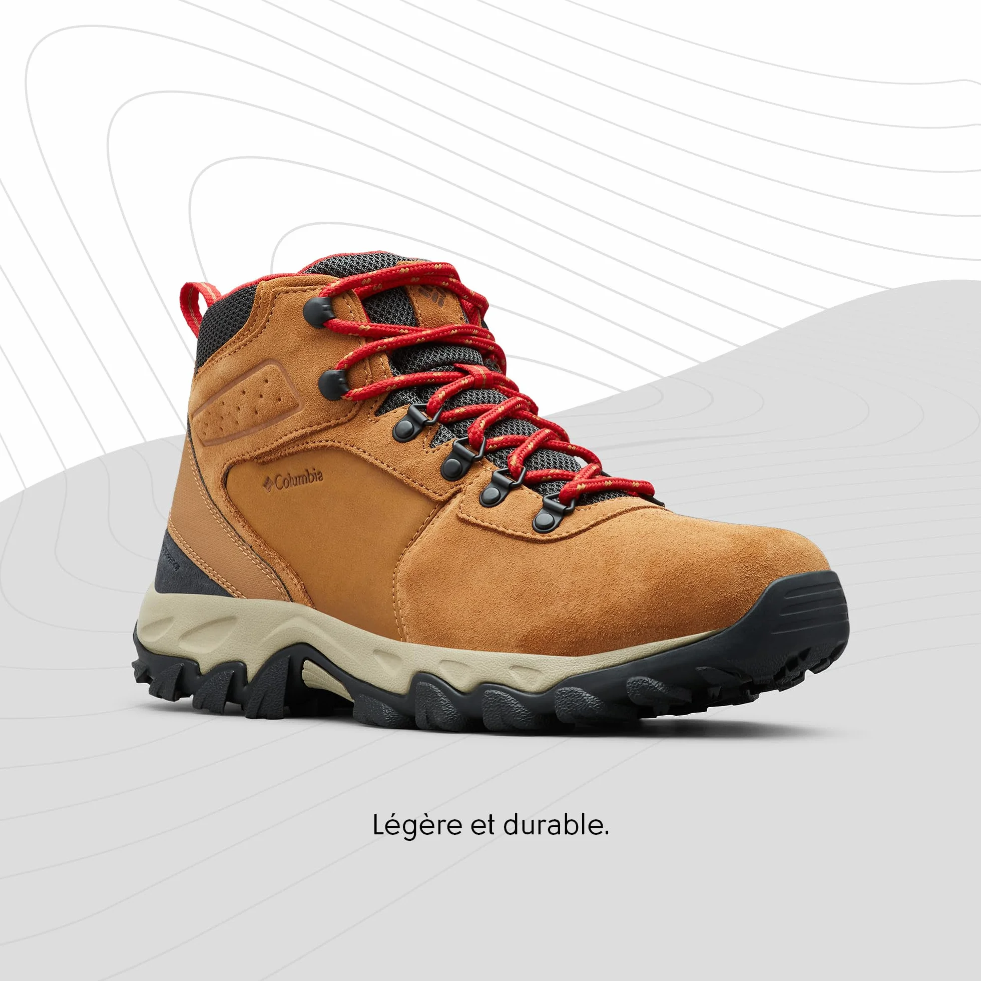 Columbia Newton Ridge Plus II Suede Waterproof Chaussures Montantes Randonnée Homme