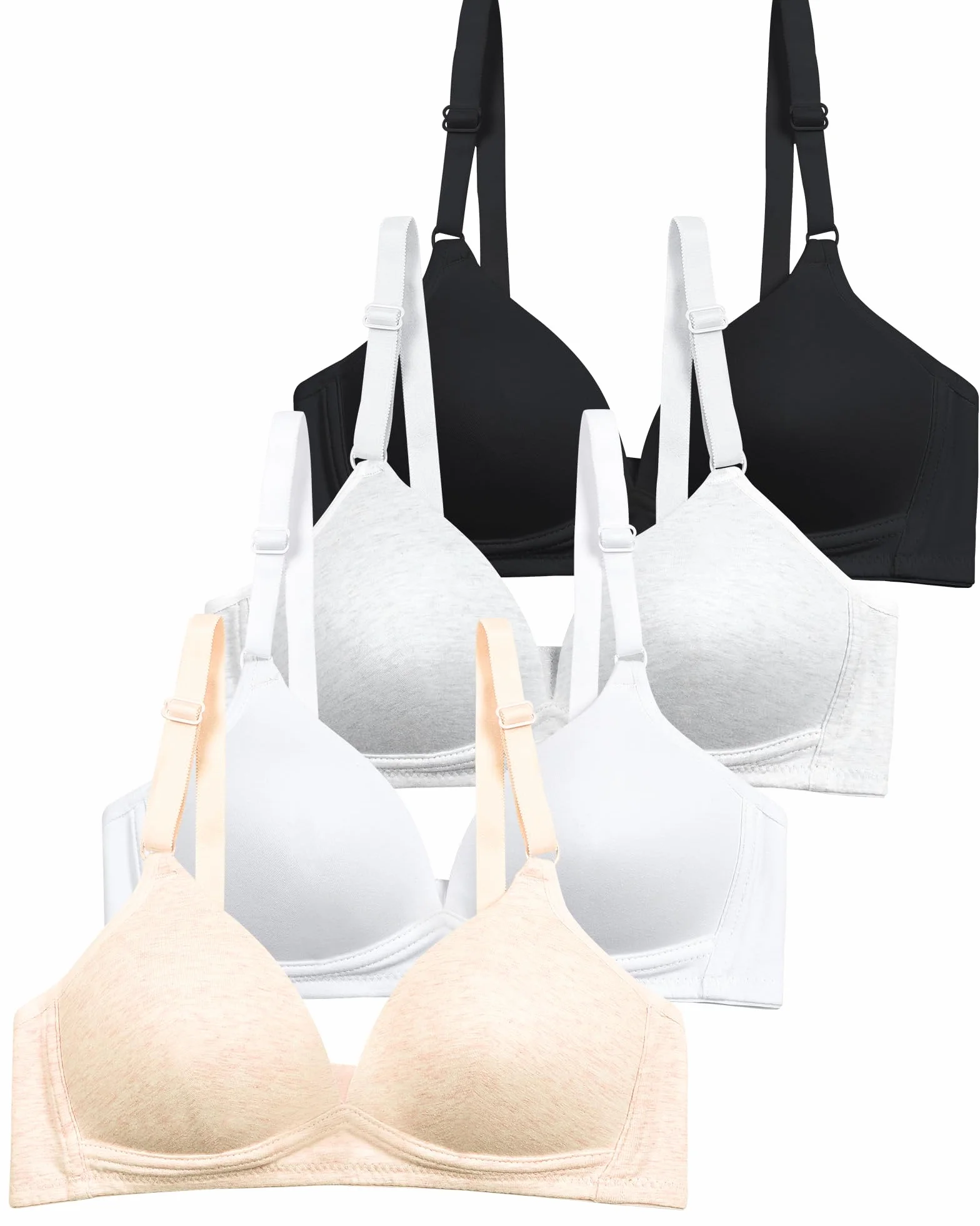 SALIA GIRL Soutiens-Gorge en Coton Rembourrés Souples sans Armatures pour Filles 12-14 Ans