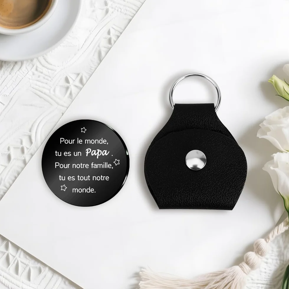 Porte Clef Personnalisé Cadeau pour Papa Anniversaire Fête des Pères Noël Original