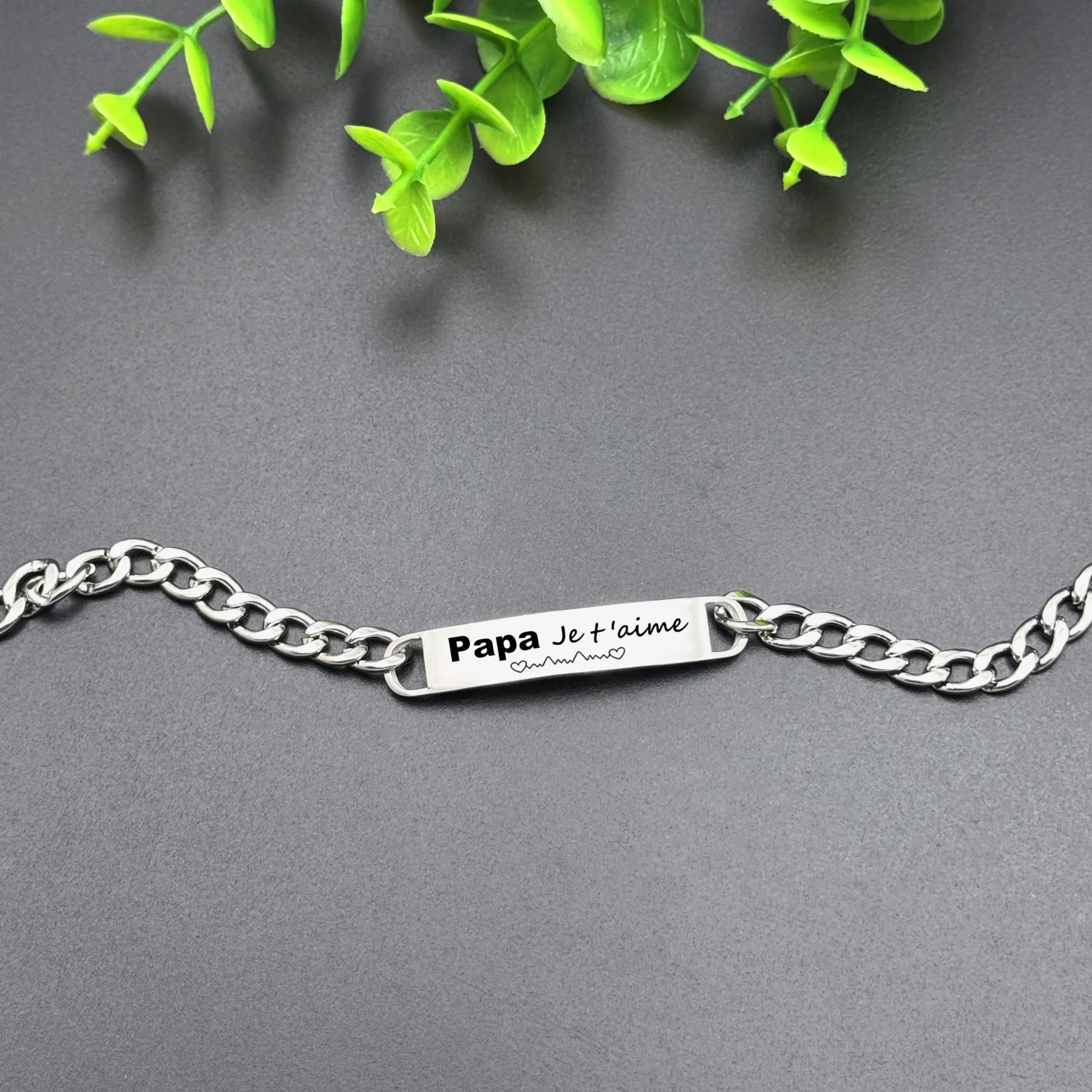 Bracelet Homme Cadeau Anniversaire Noël Papa Papy Tonton Frère Parrain