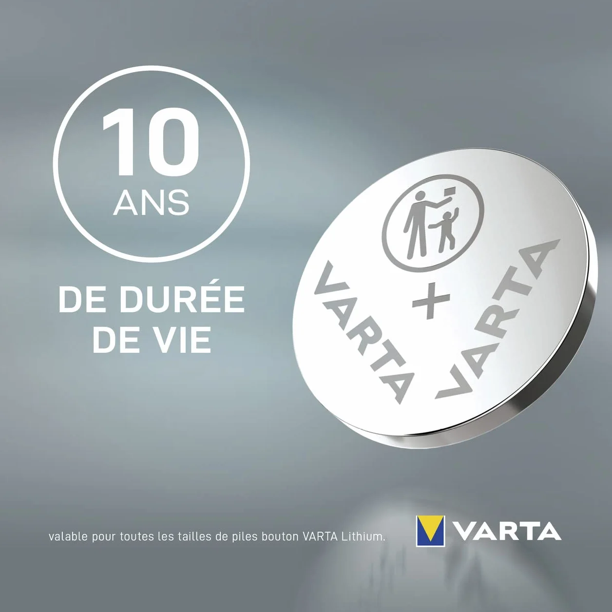 VARTA Piles Bouton CR1632, lot de 2, Lithium Coin 3V