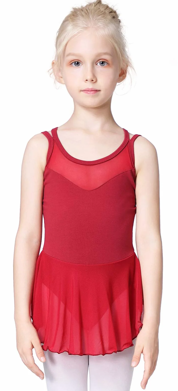 Justaucorps Ballet Tutu Danse Classique Robe Coton Manche Courte