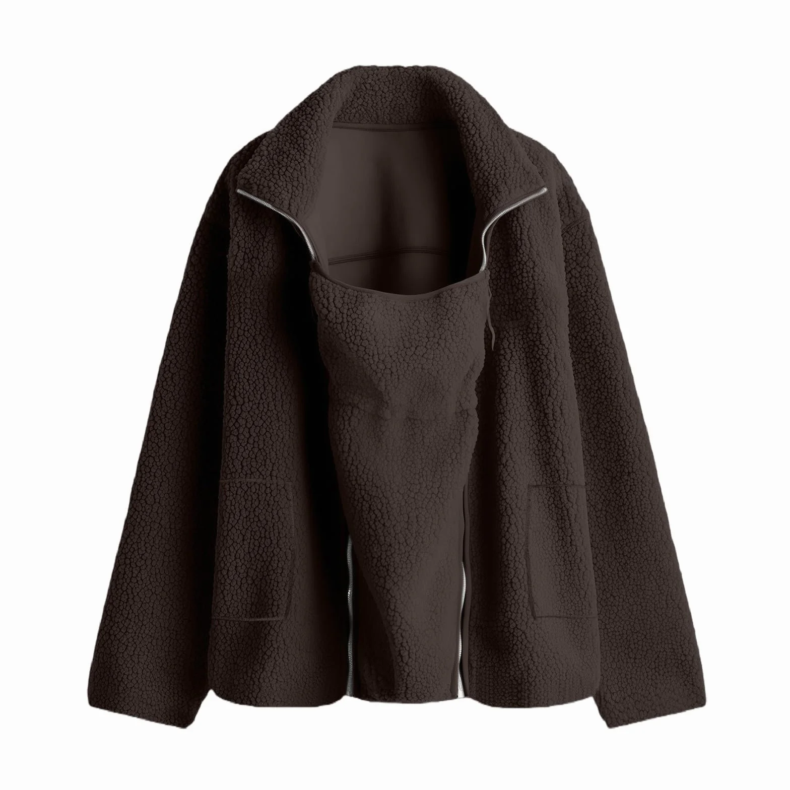 Veste Polaire Maternité Femme Hiver Marron L