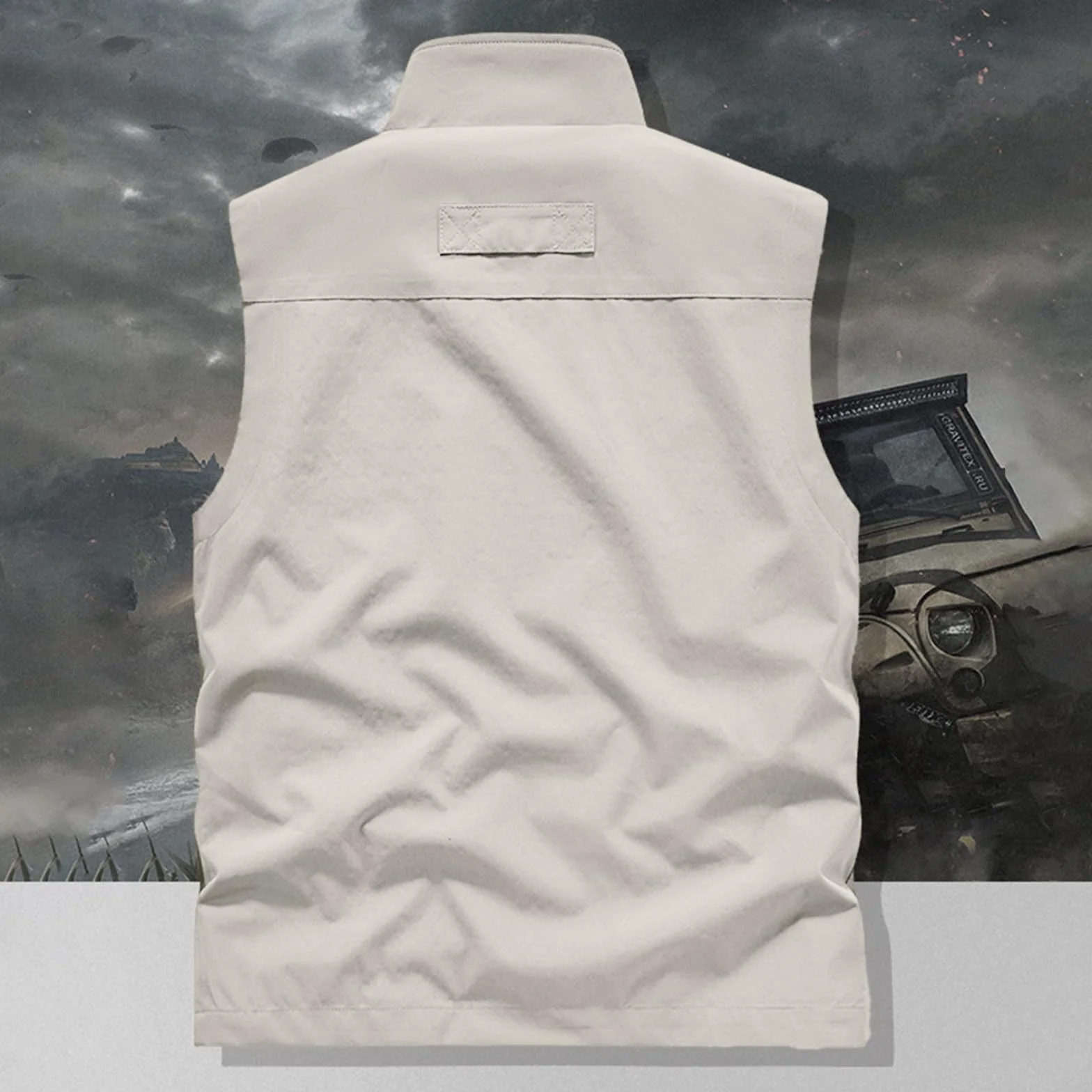 Gilet de Pêche Homme Léger Respirant Séchage Rapide Veste sans Manches Été Loisirs Plein air Multipoches Travail Voyage Chasse Camping
