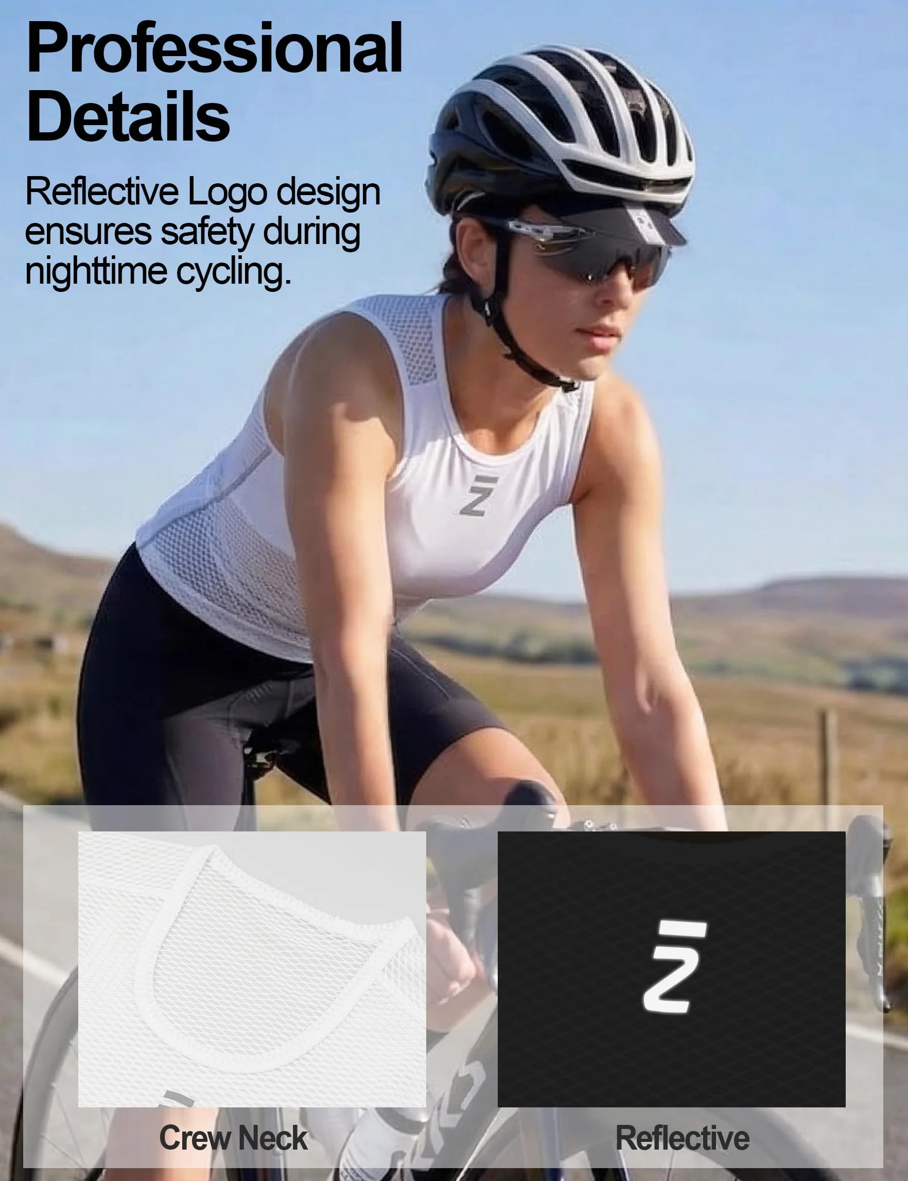 INBIKE Gilet Cyclisme Femme sans Manches Respirant Séchage Rapide Léger