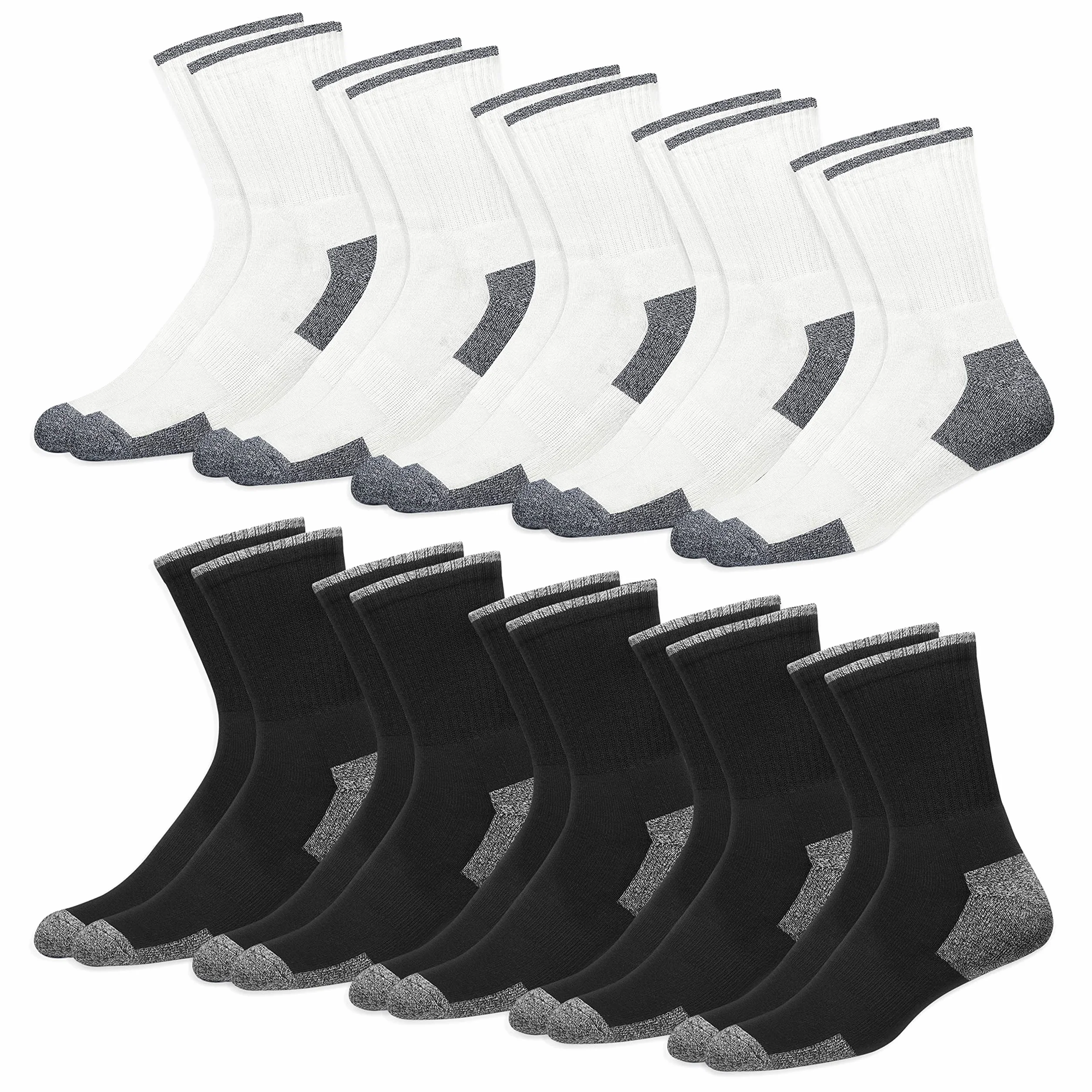 SOXCO 10 Paires Chaussettes Sport Coton Homme Hautes Travail