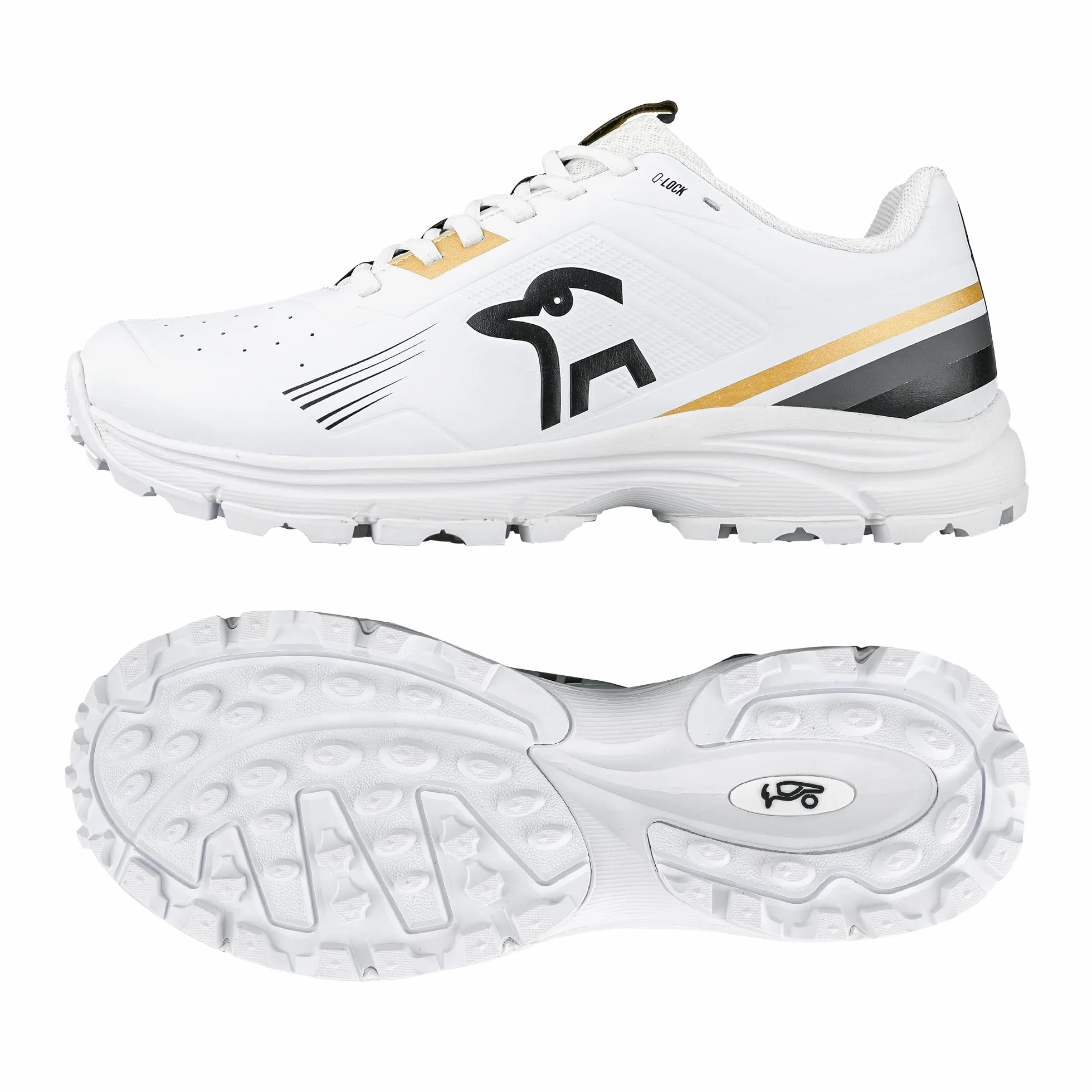 KOOKABURRA KC 3.0 Rubber Sole Cricket Shoe Gold/Black