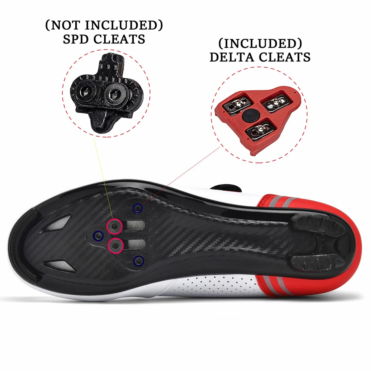 Chaussures de Cyclisme Hommes Compatibles SPD Delta