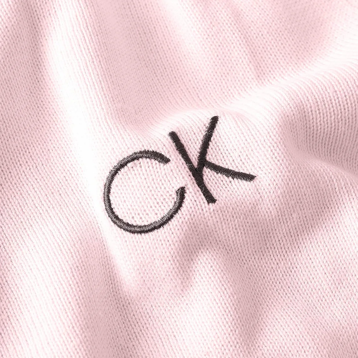 Calvin Klein Golf Pull Hommes col Rond Rose M