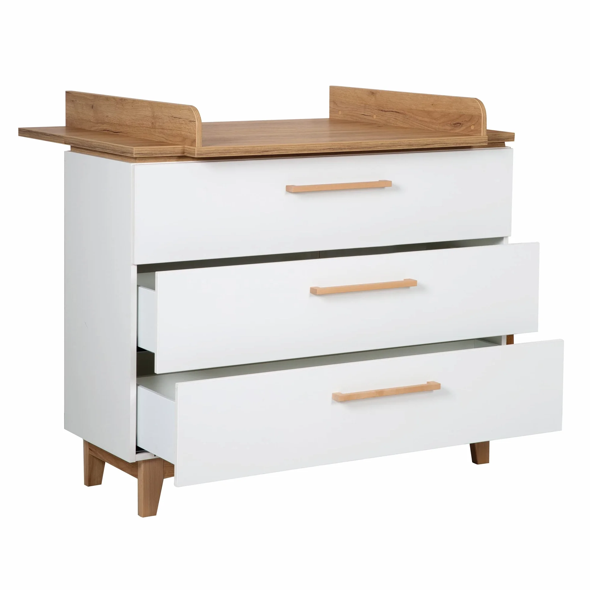 Table à Langer Finn 3 Tiroirs Hauteur 94 cm Amortissement