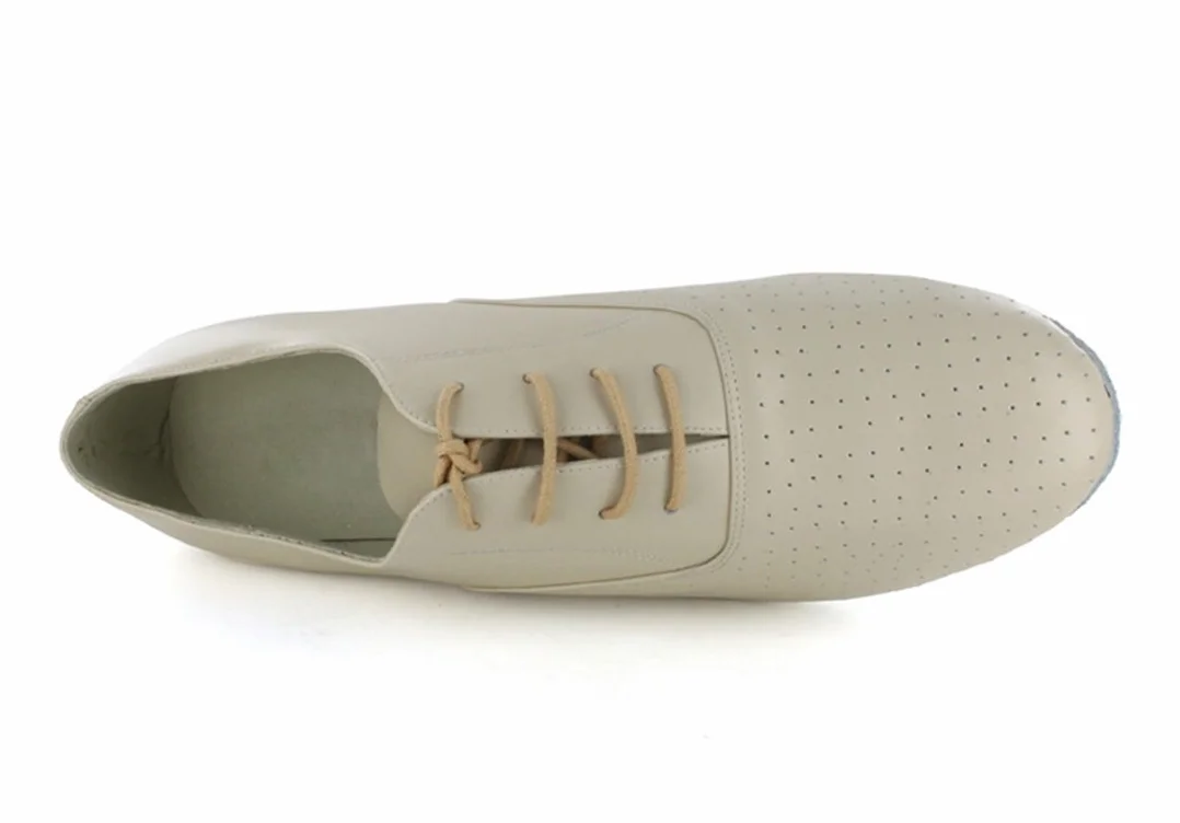 Chaussures de danse latine homme cuir bout fermé lacets classiques