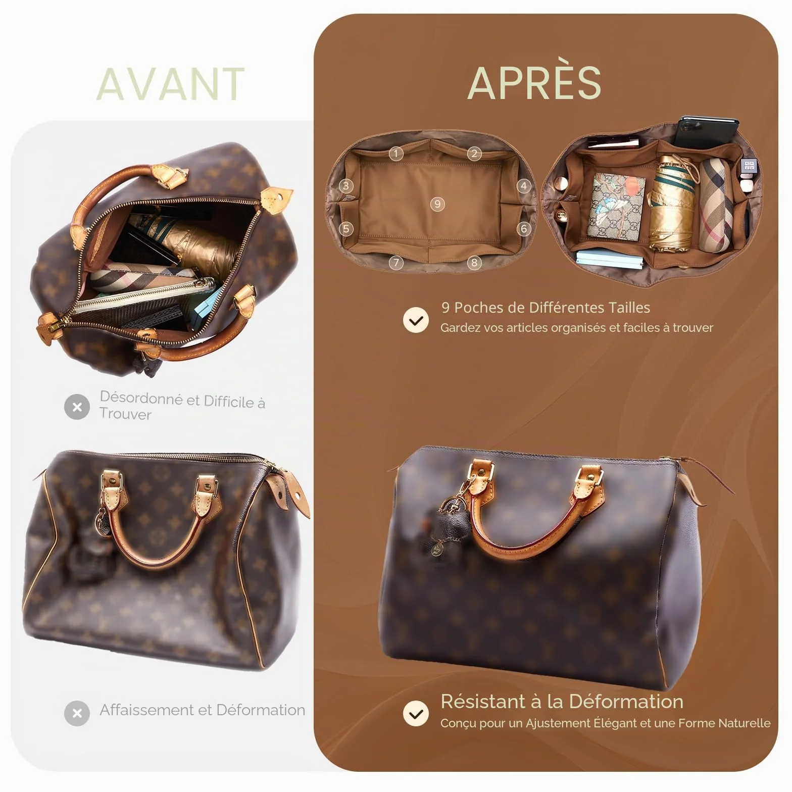 Speedy 30 Organiseur de sac à main étanche