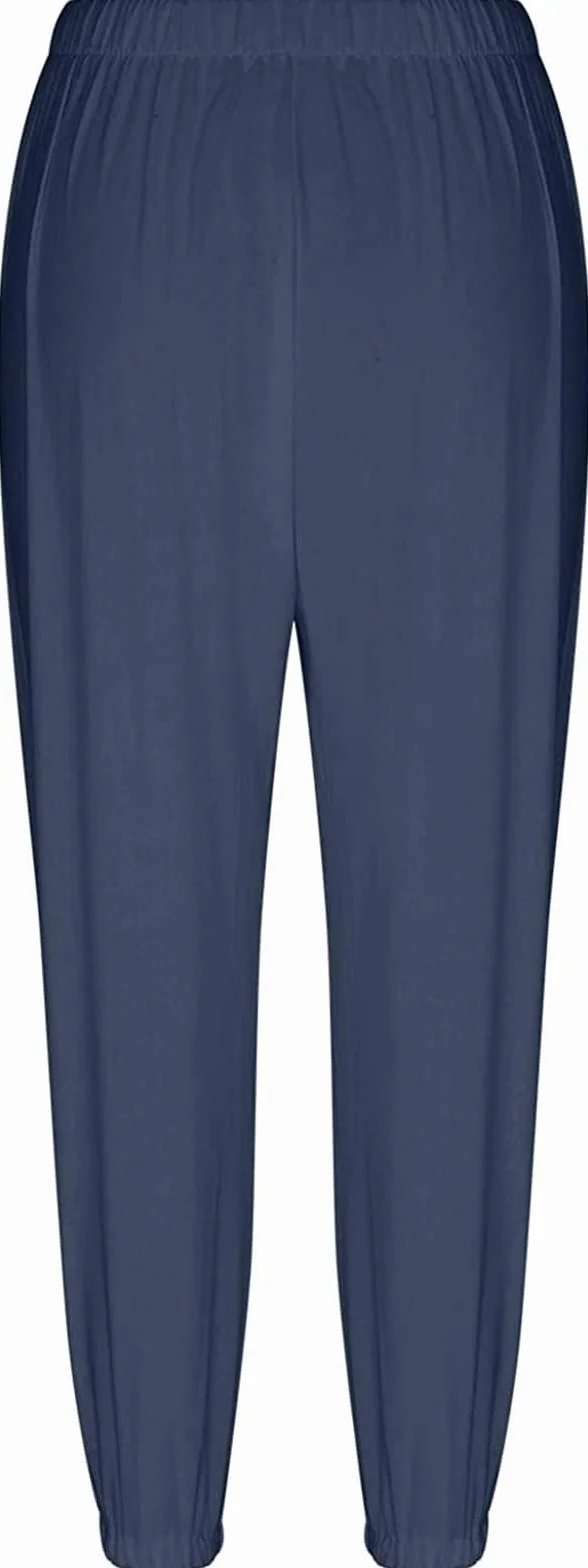 Pantalon 7/8 Femme Lin Ample Longueur Cordon Poches Été