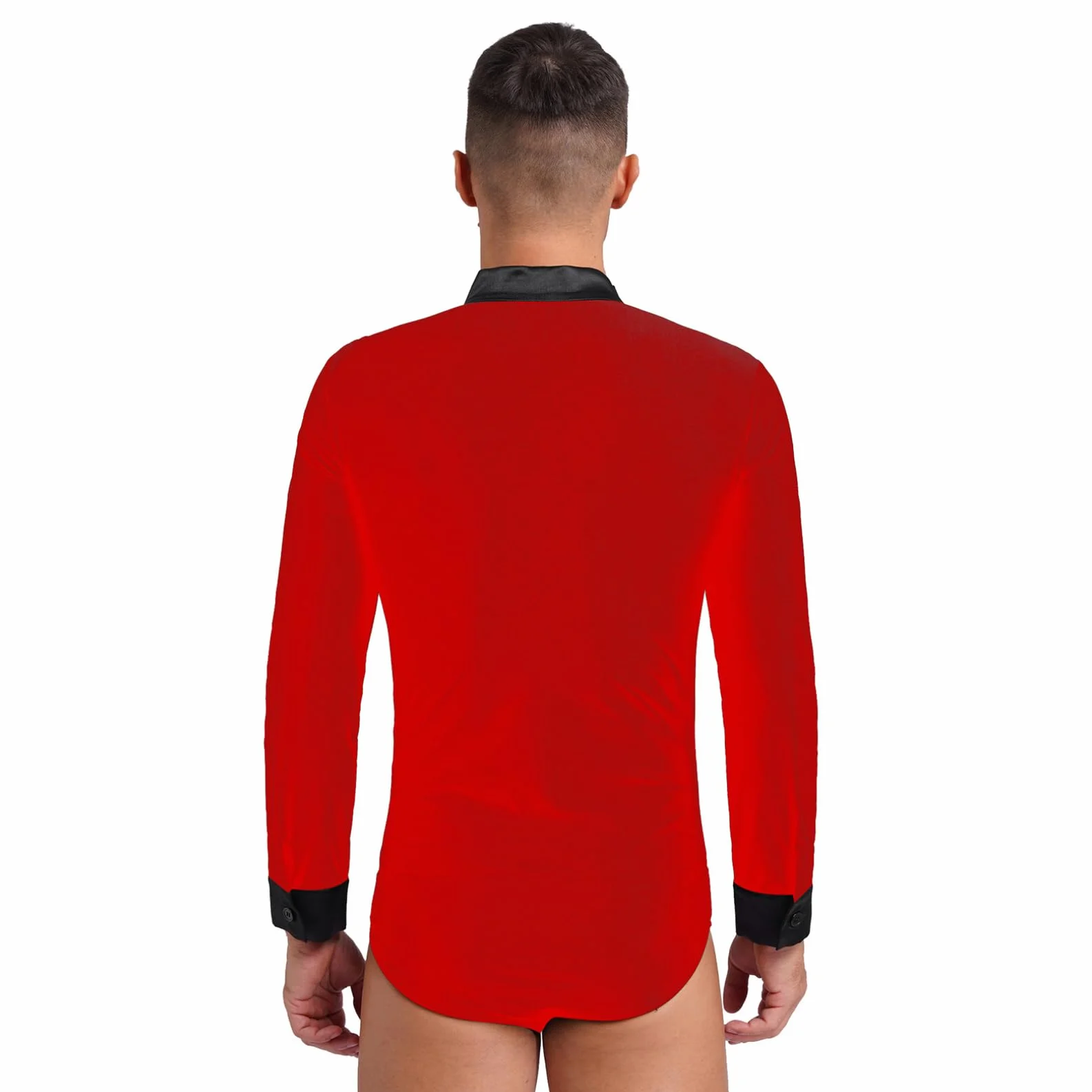 Homme Justaucorps Gymnastique Danse Body Danse Latine Jazz Moderne Combinaison Chemise Danseuse Dancewear M-XXL