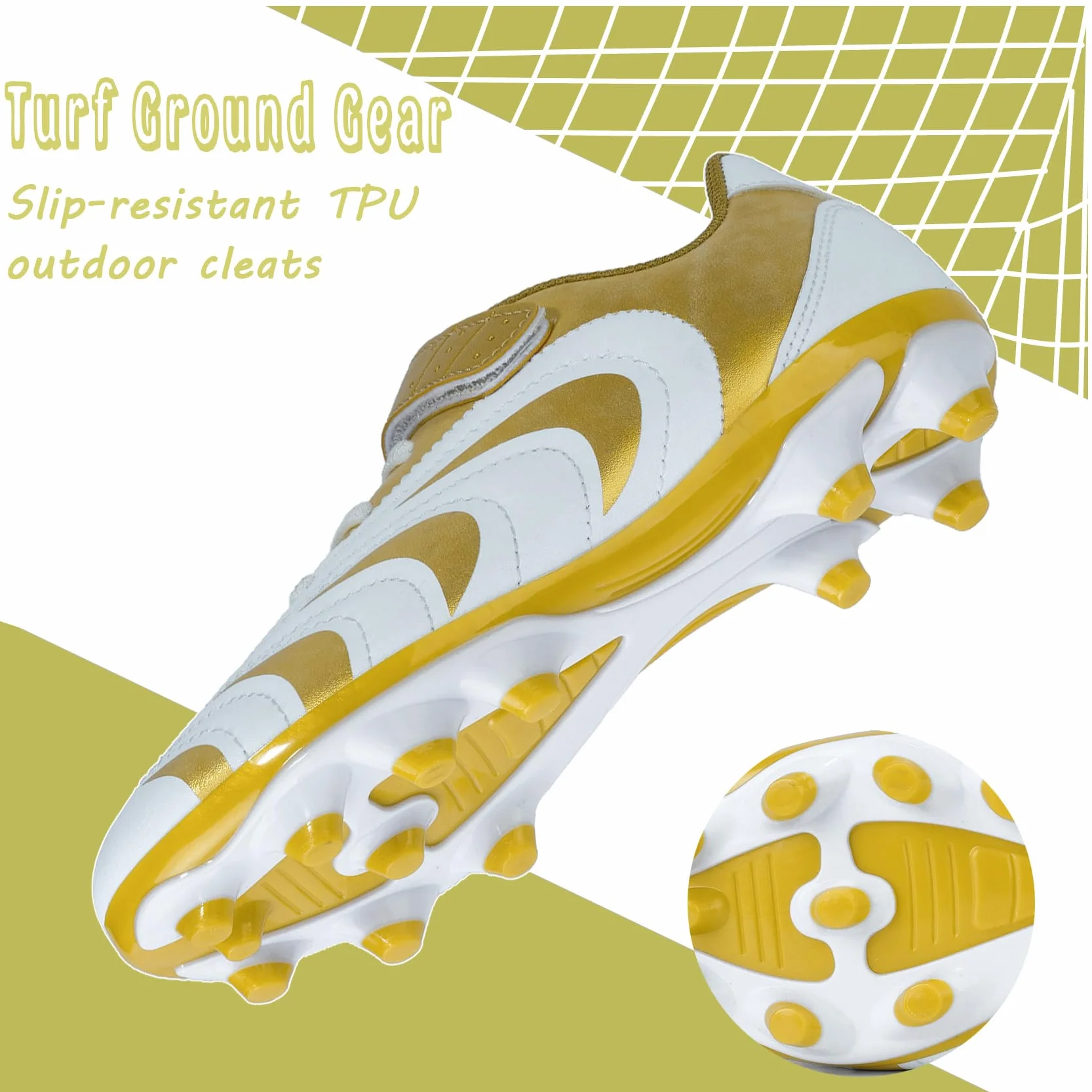 Enfant Chaussures de Football Garçon Fille Crampons Chaussure de Foot Adolescents Athlétisme Entrainement