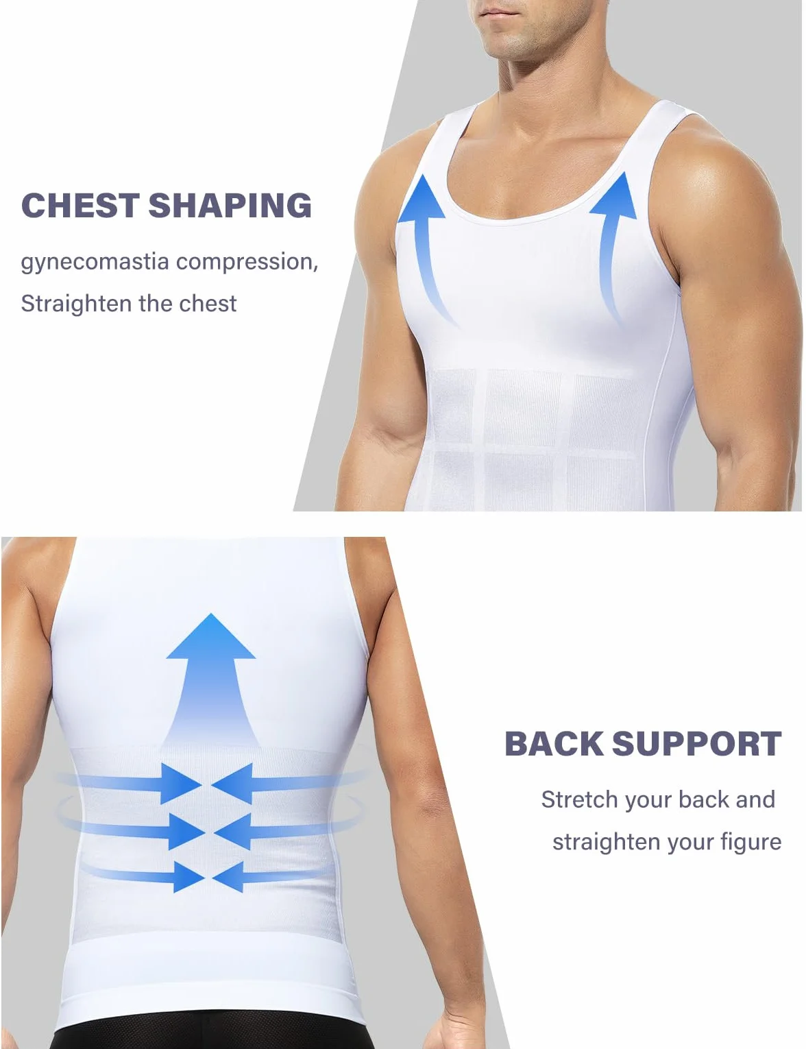 Débardeur Gainant et Sculptant Homme Compression Musculation
