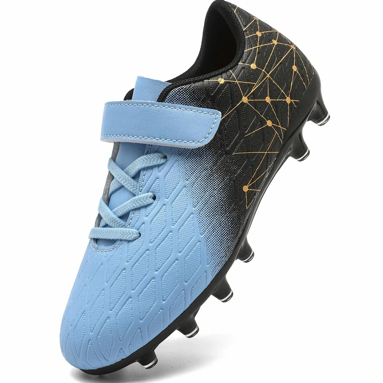 DimaiGlobal Chaussures de Football Garçon Fille Futsal avec Crampons Antidérapants Enfant