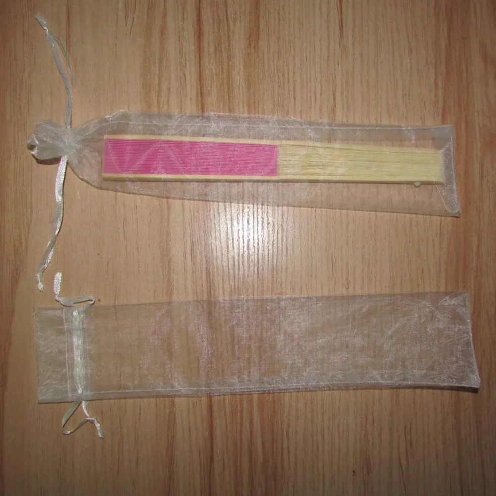 Sachet Organza Blanc Avec Cordon De Serrage 50 pièces Pour Mariage Bonbons Bijoux