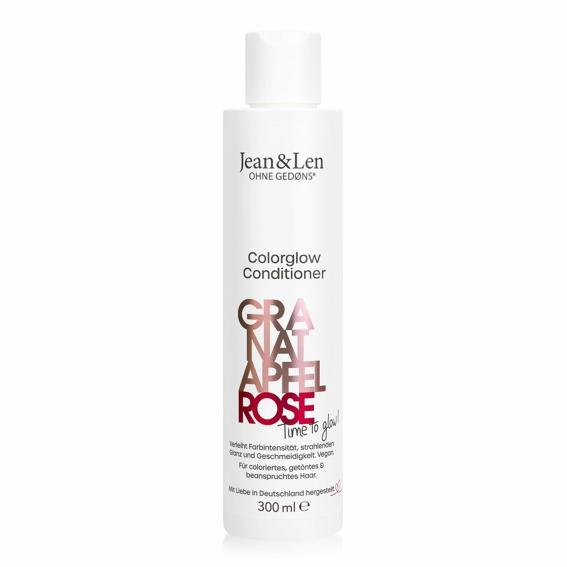 Jean & Len Après-shampooing Colorglow cheveux colorés extrait grenade pétales rose panthénol 300 ml