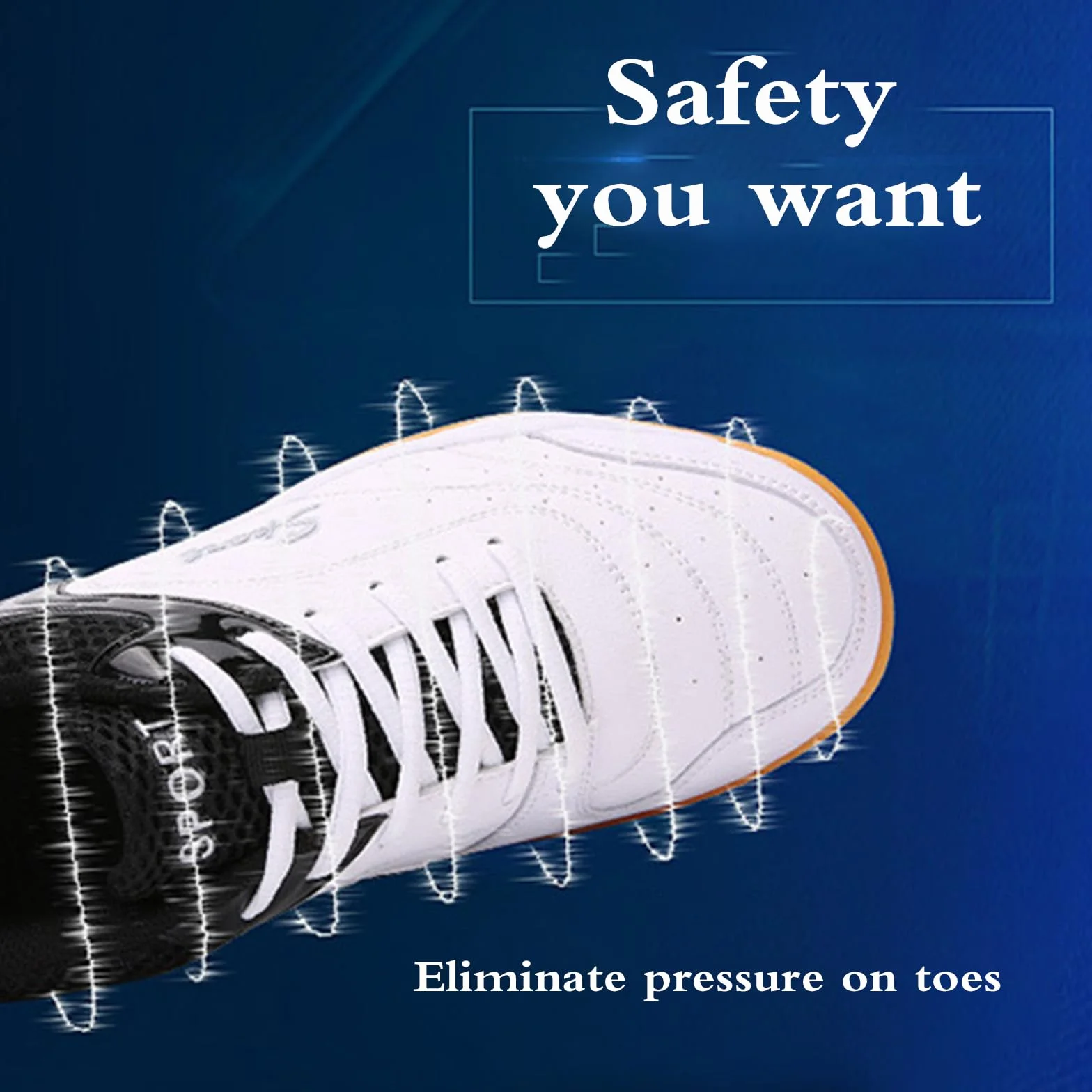 Chaussures de Badminton Homme Femme Squash Volleyball Semelle Respirante Non Glissante