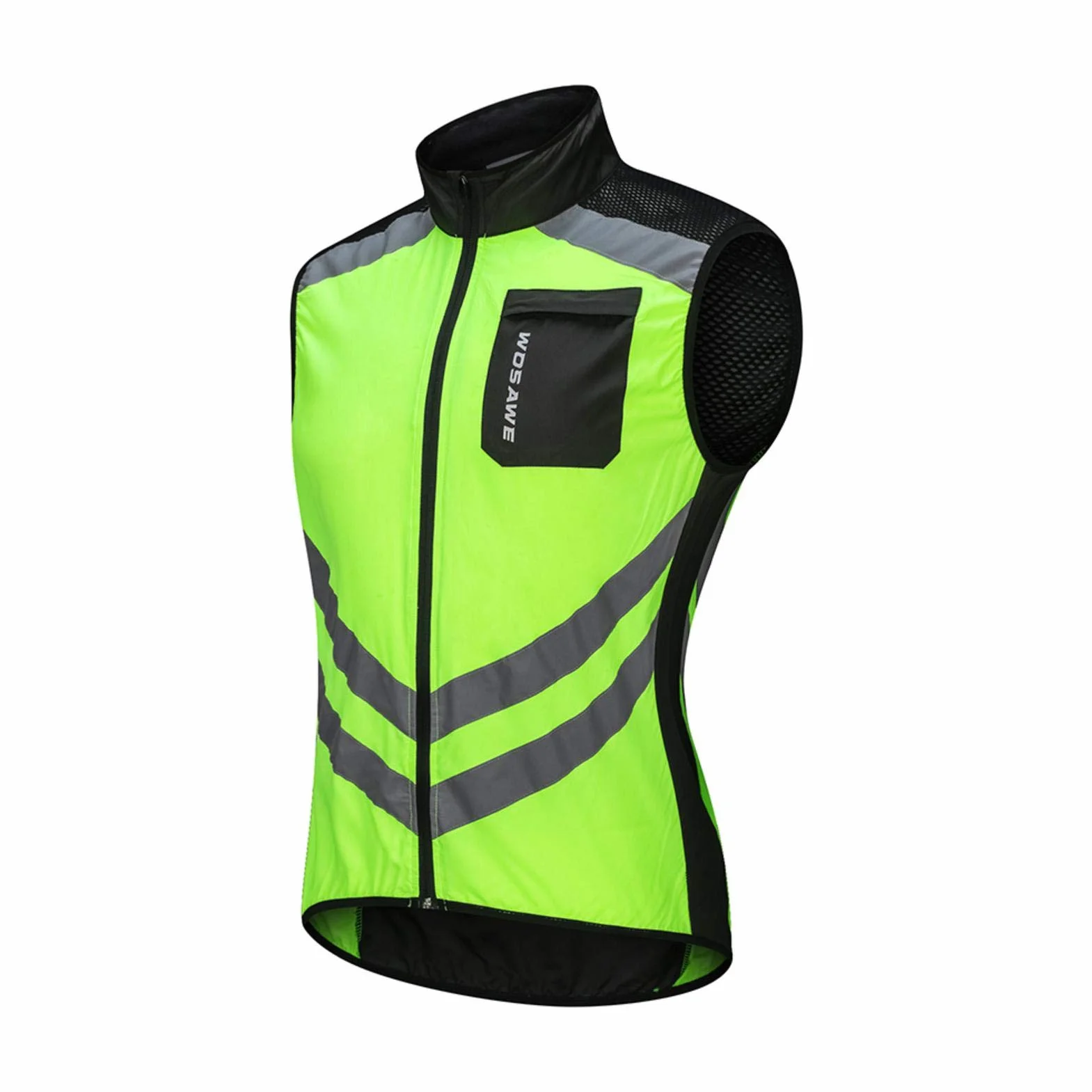 Gilet Réfléchissant Haute Visibilité Cyclisme Course Nuit Moto