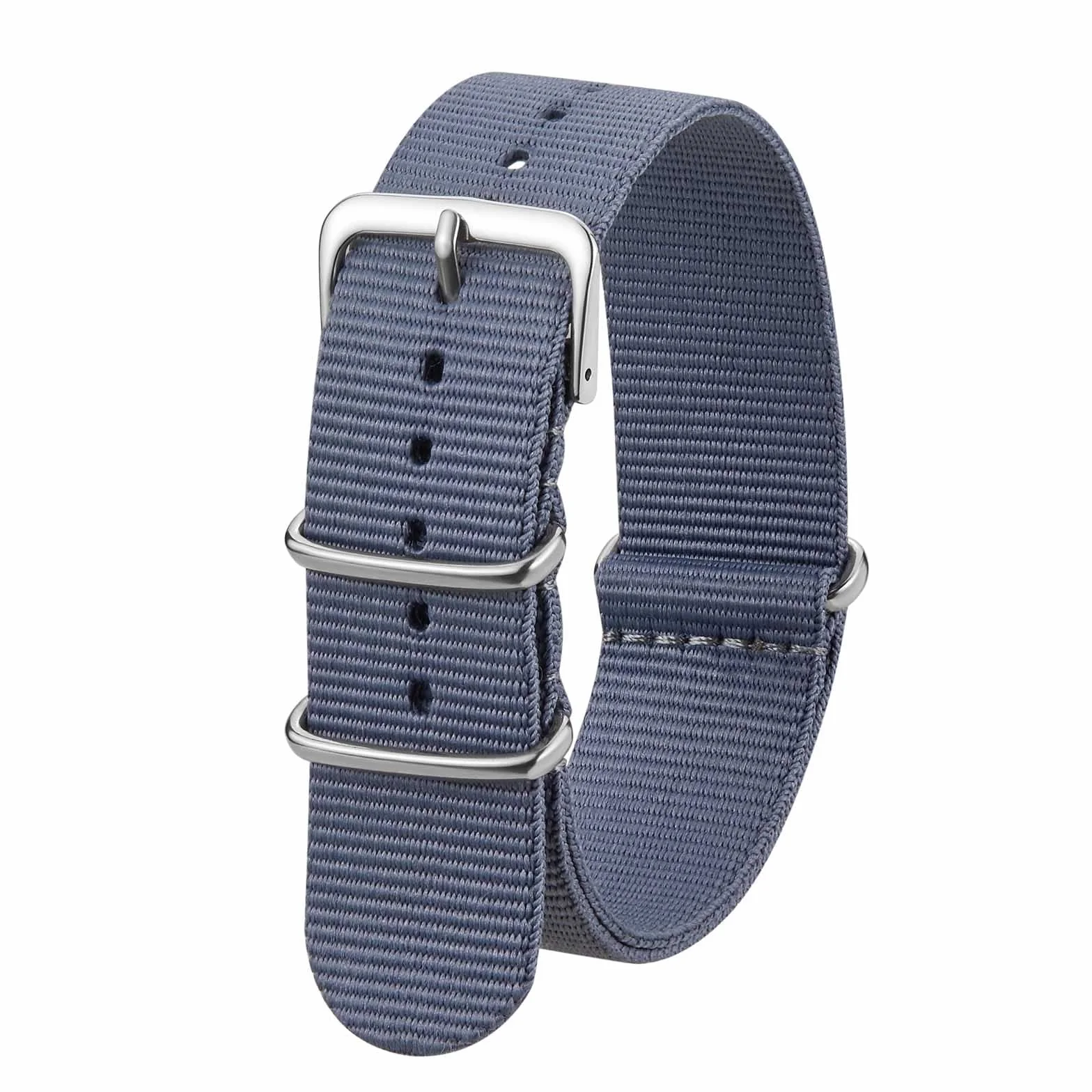 Bracelet de montre de rechange en nylon, lot de 2, 18-22 mm pour homme et femme