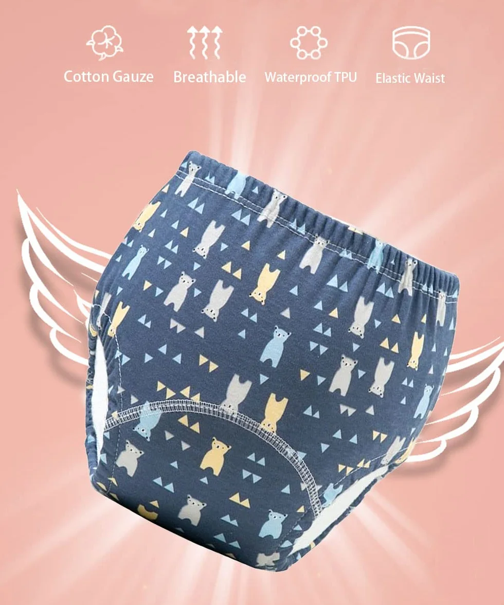 Culotte Apprentissage Propreté Garcon Fille Enfant Lavable Lot de 3