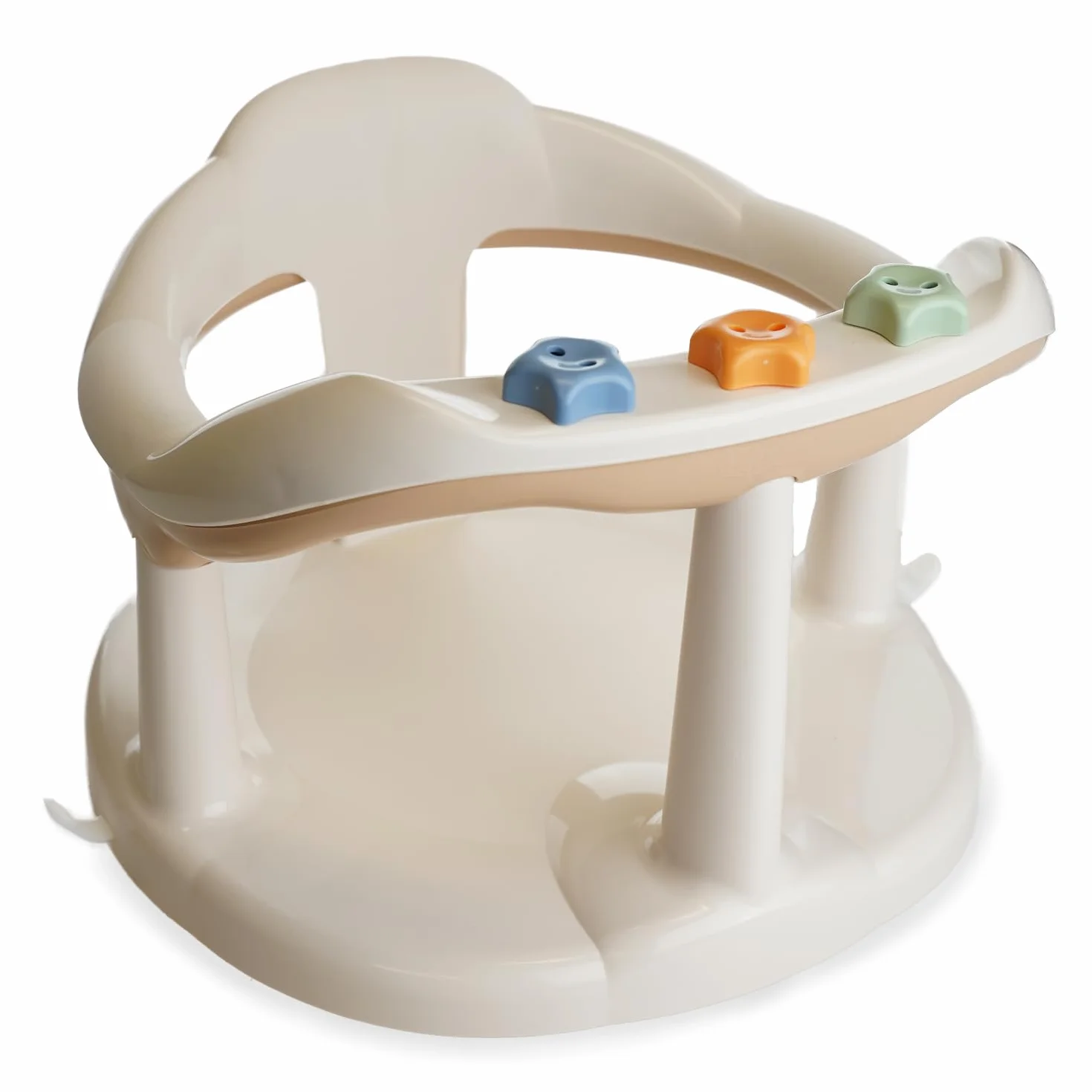 THERMOBABY Anneau De Bain Bébé Aquababy Siège De Bain 7-16 Mois Fabriqué En France Noisette