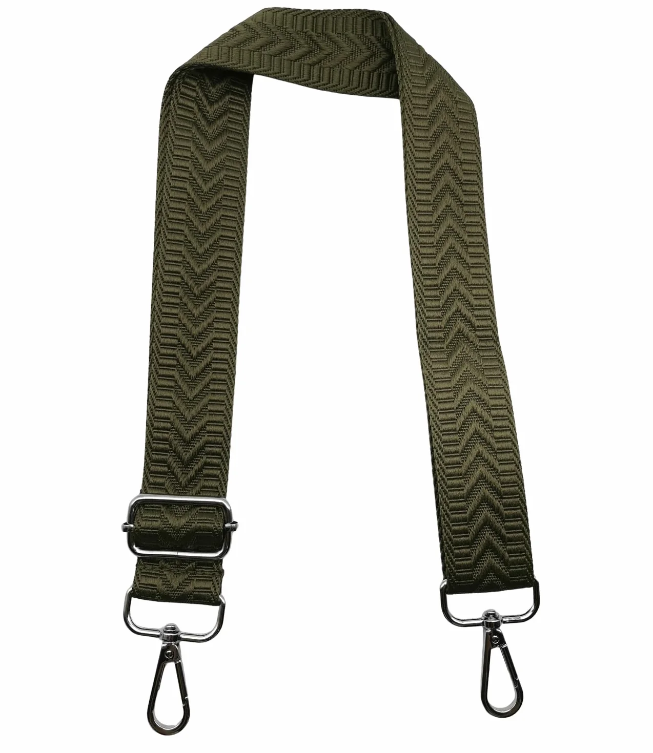 Sangle Bandoulière Réglable pour Sac à Main 3.8cm Bretelles Larges Vert armée