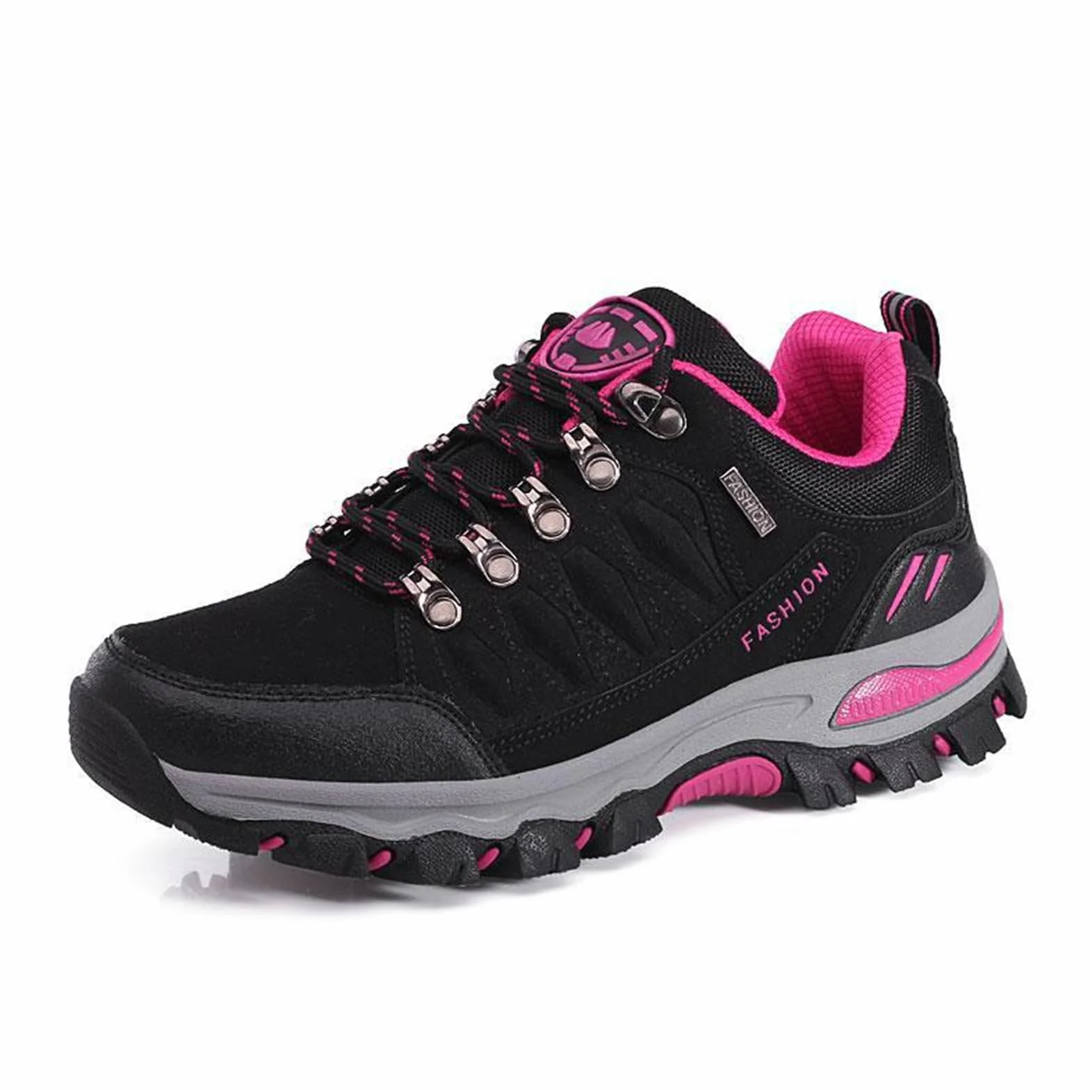 Chaussures de Randonnée pour Femme Légères Antidérapantes Noir Gris Violet Rose 36-42EU