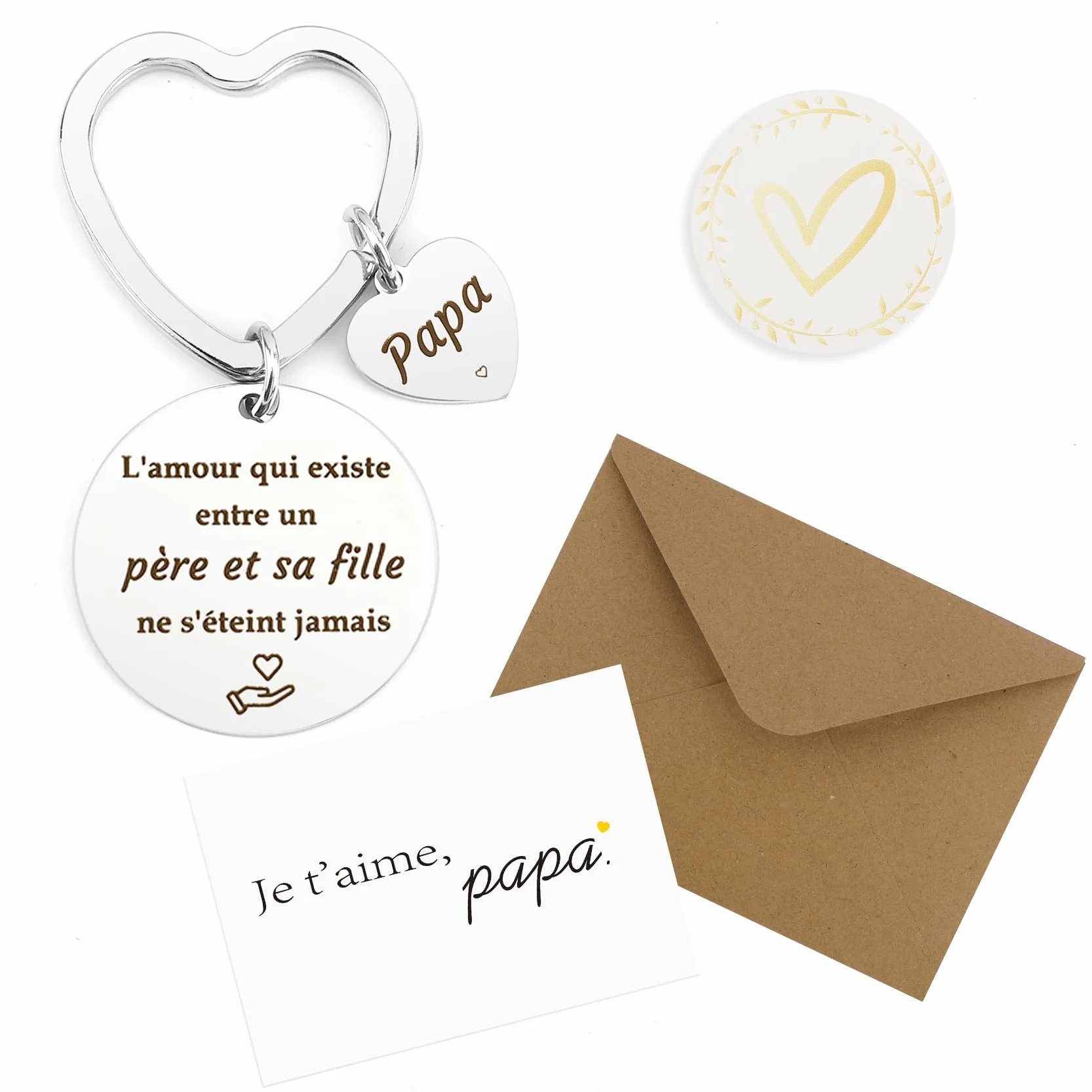Porte Clef Cadeau pour Papa Fete des Peres Anniversaire Noel