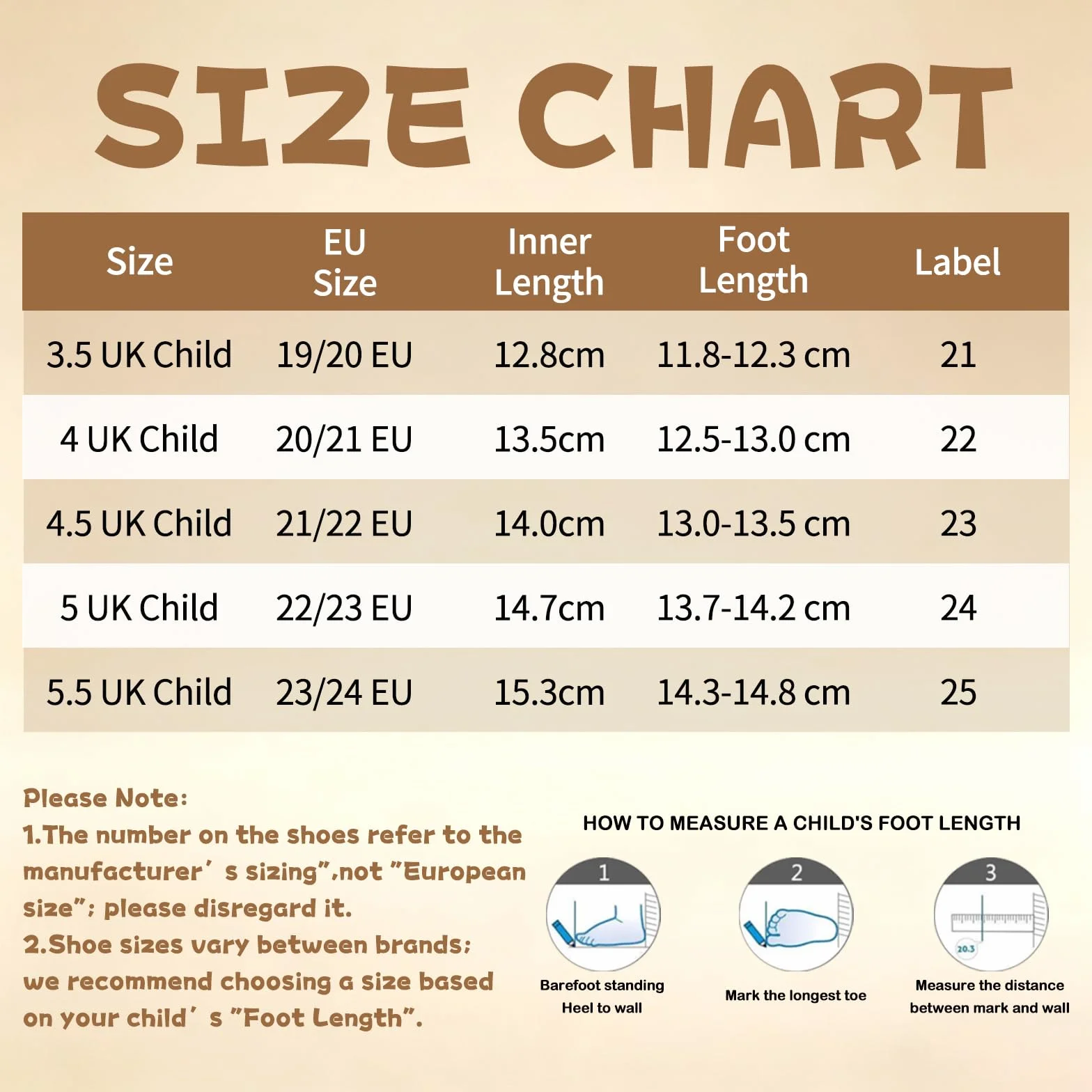 LACOFIA Mocassins Bébé Garçon Chaussures Premiers Pas Semelle Caoutchouc Antidérapant 19~24 EU