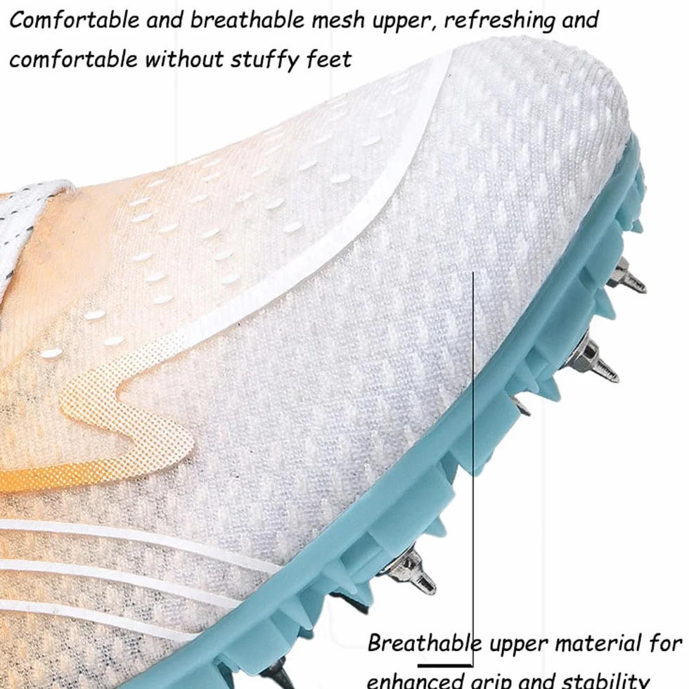 Chaussures de course à crampons Sprint plaque carbone antidérapantes unisexes athlétisme saut en longueur 35-44 EU